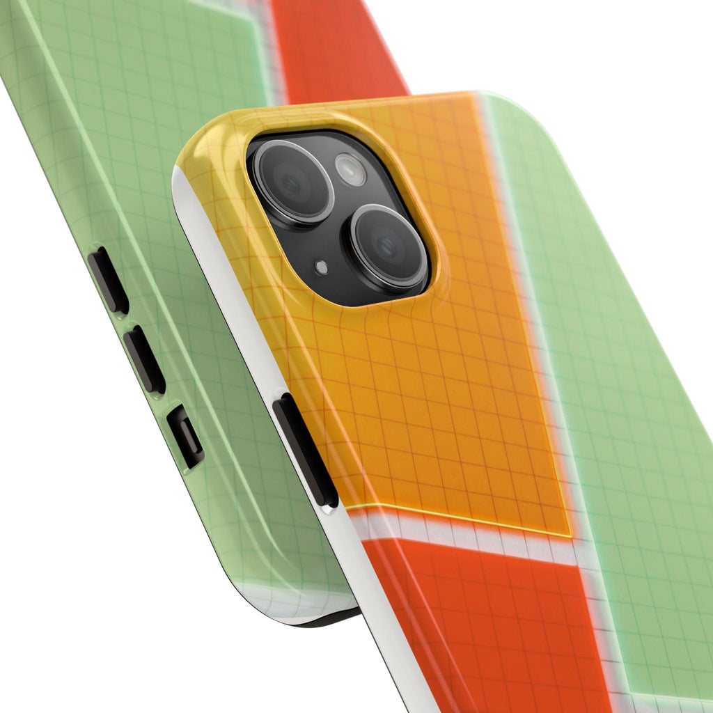 Four Colors Blocks With Shades Tough Phone Cases