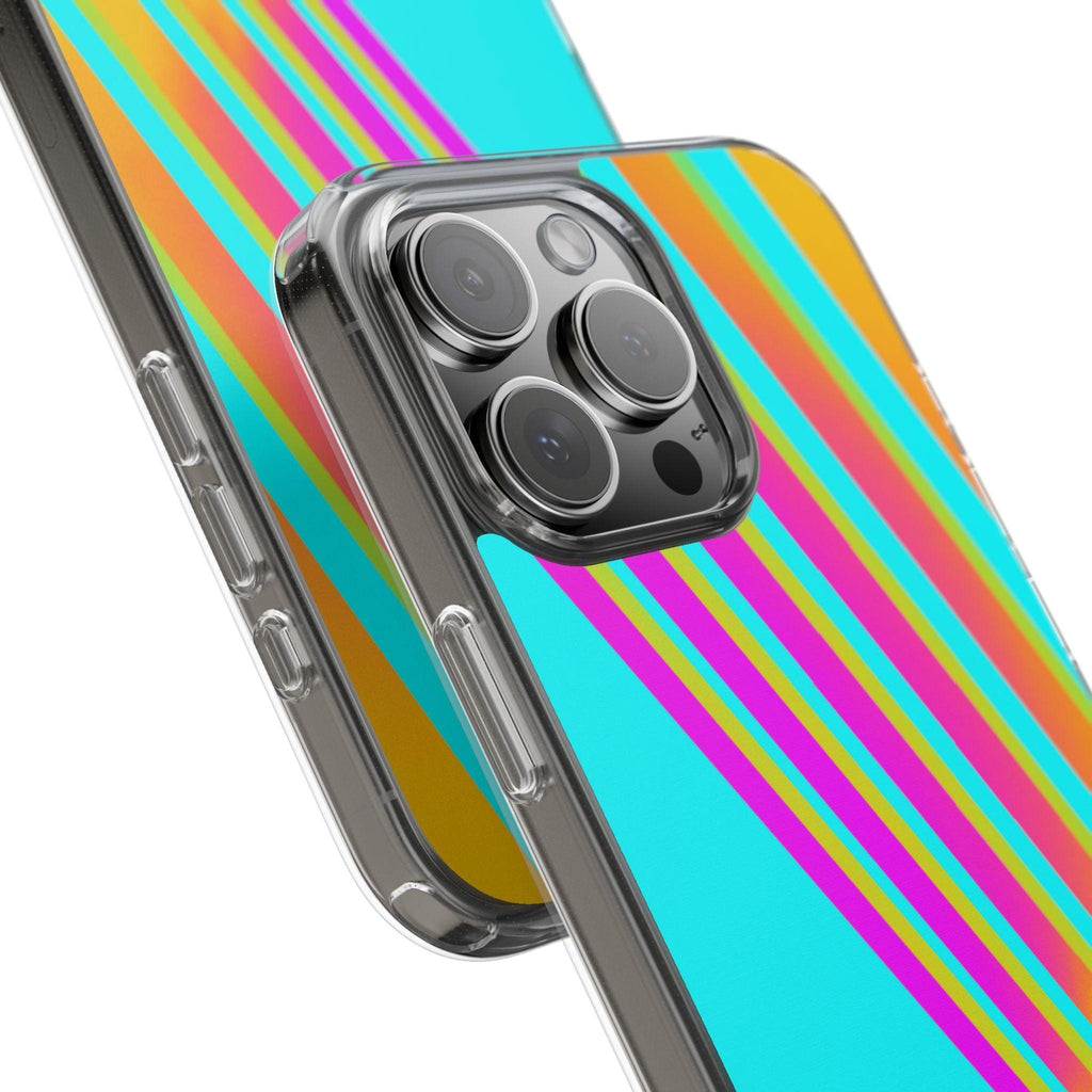 Abstract Pattern With Vibrant Color Clear Cases