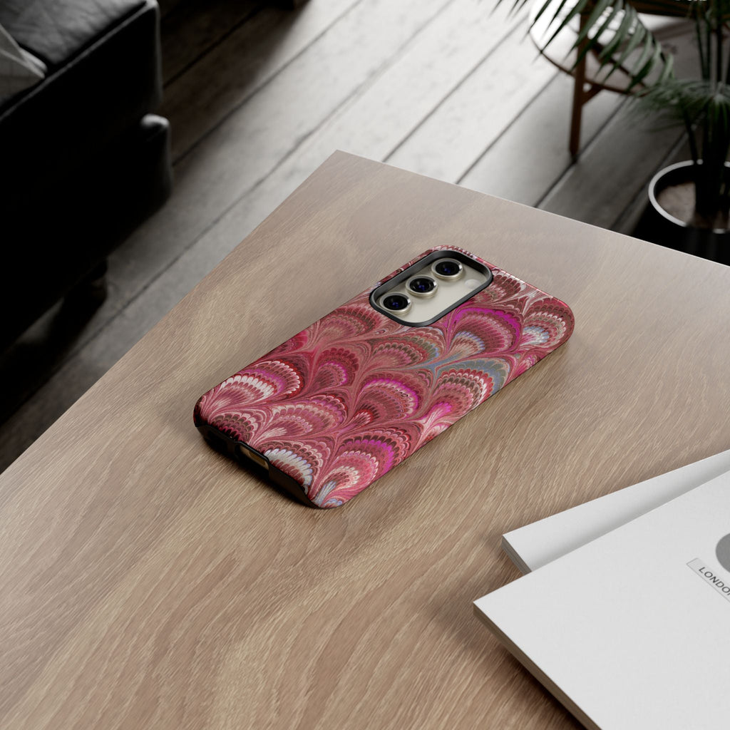 Shades of Pink Marbled Phone Case —  Dual Layer - Tough Protective Phone Cover