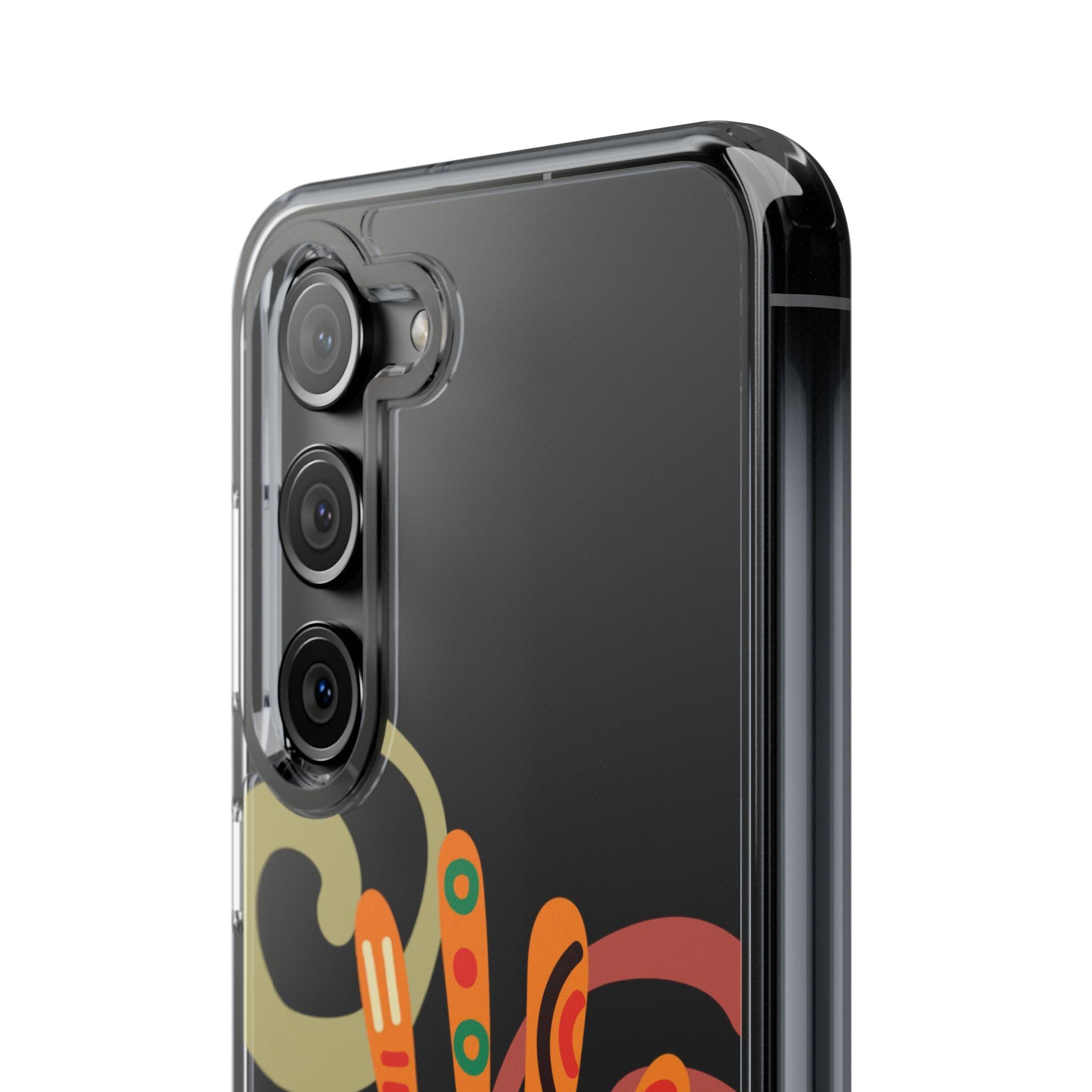 Clear Cases Colorful Hand Print design