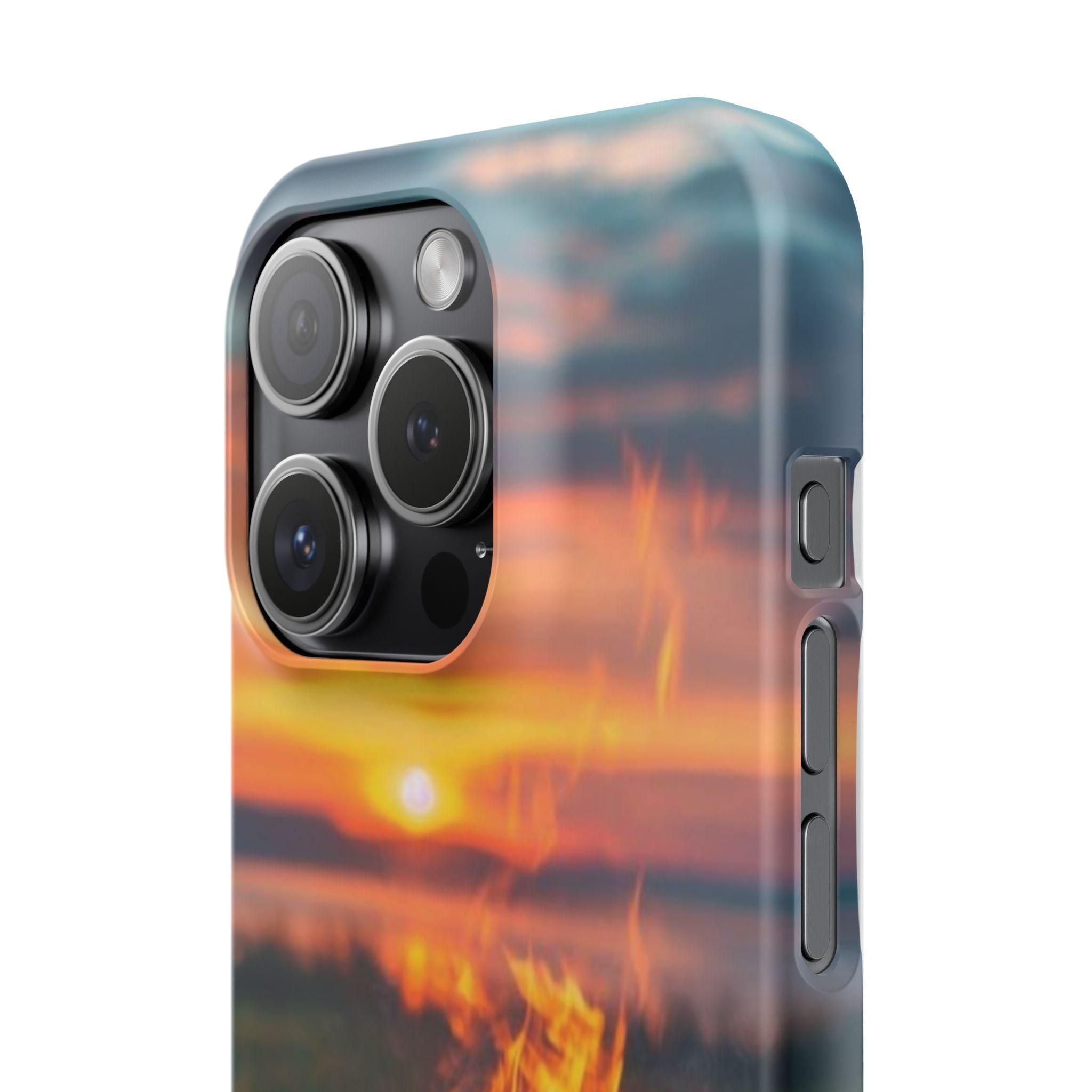 Woodland Fire Phone Case – Warmth of Nature’s Blaze on Your Device