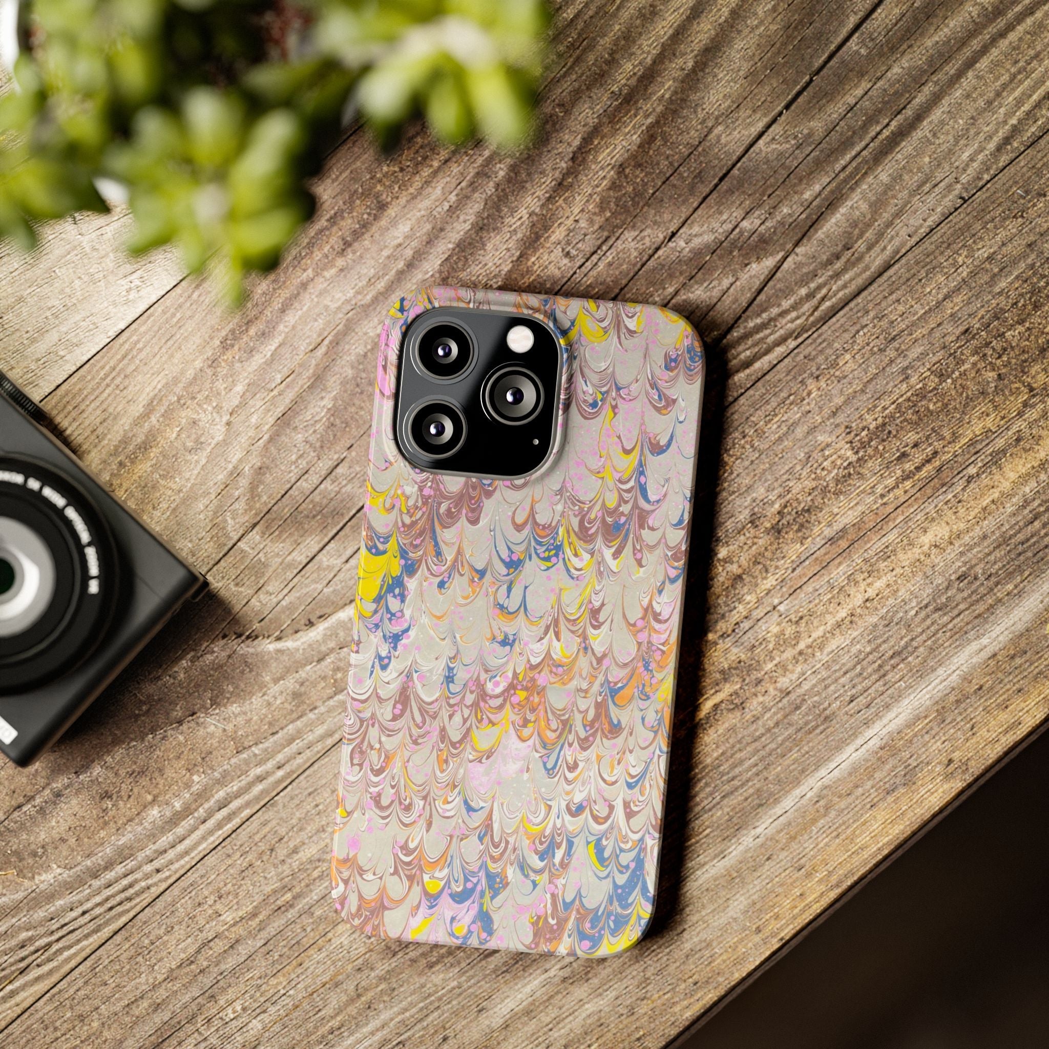 Multi-Color Italian Marbled Designed, Slim Phone Cases, Case-Mate
