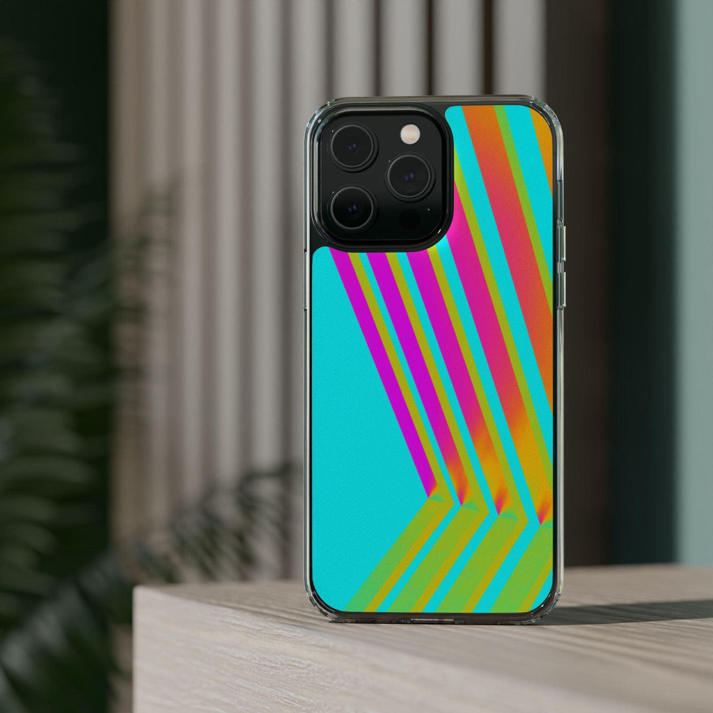 Abstract Pattern With Vibrant Color Clear Cases
