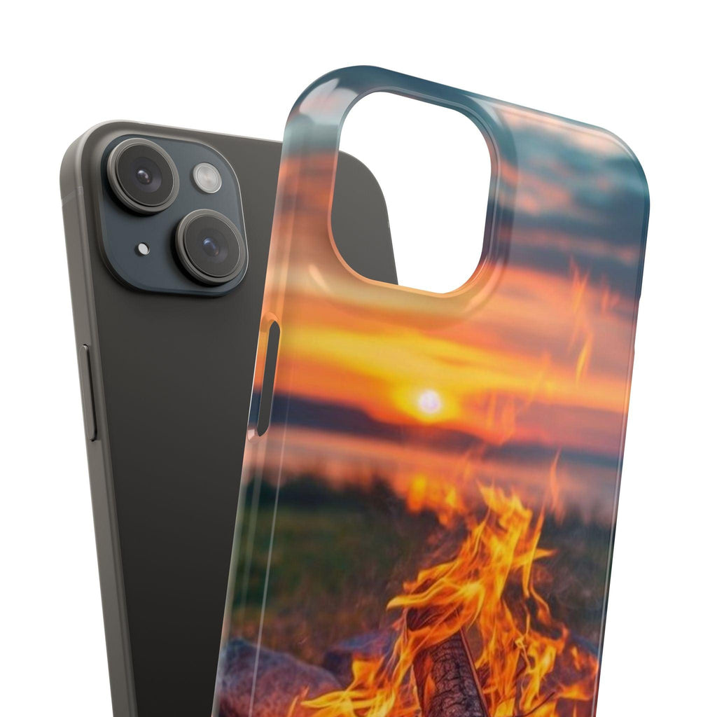 Woodland Fire Phone Case – Warmth of Nature’s Blaze on Your Device