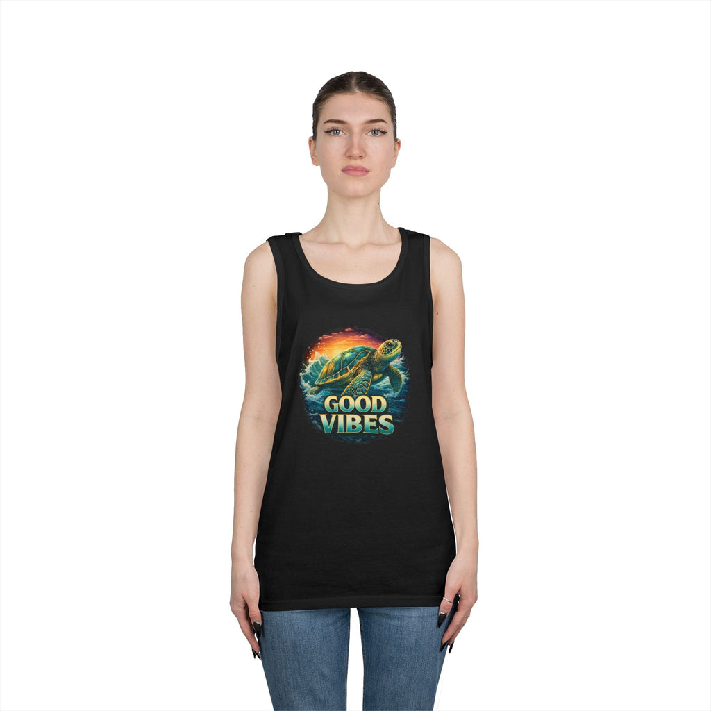 Good Vibes Turtle Tank — Surf-Inspired Beach Vacation Tank Top