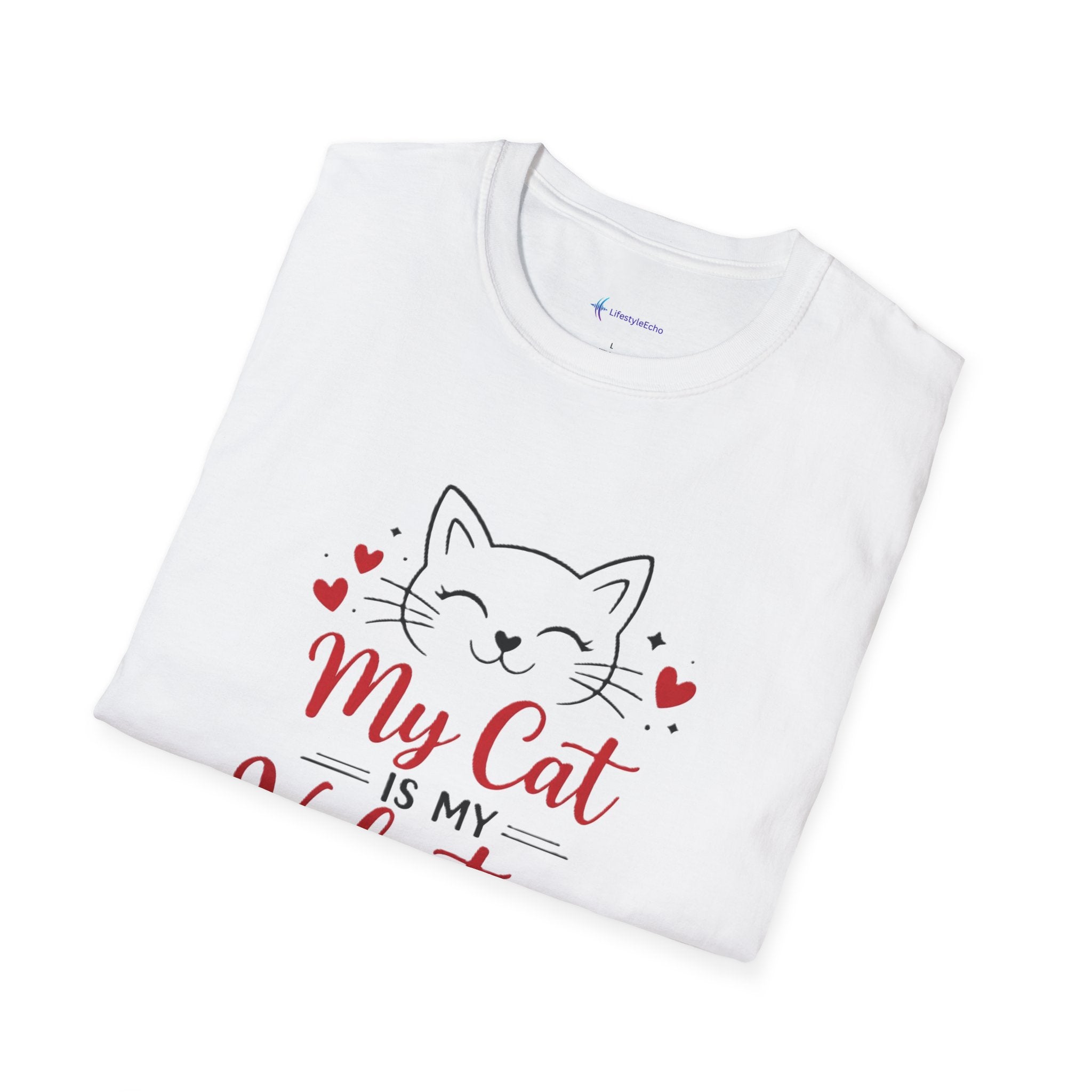 My Cat Is My Valentine T-Shirt — Cute Valentine’s Day Cat Tee for Cat Lovers