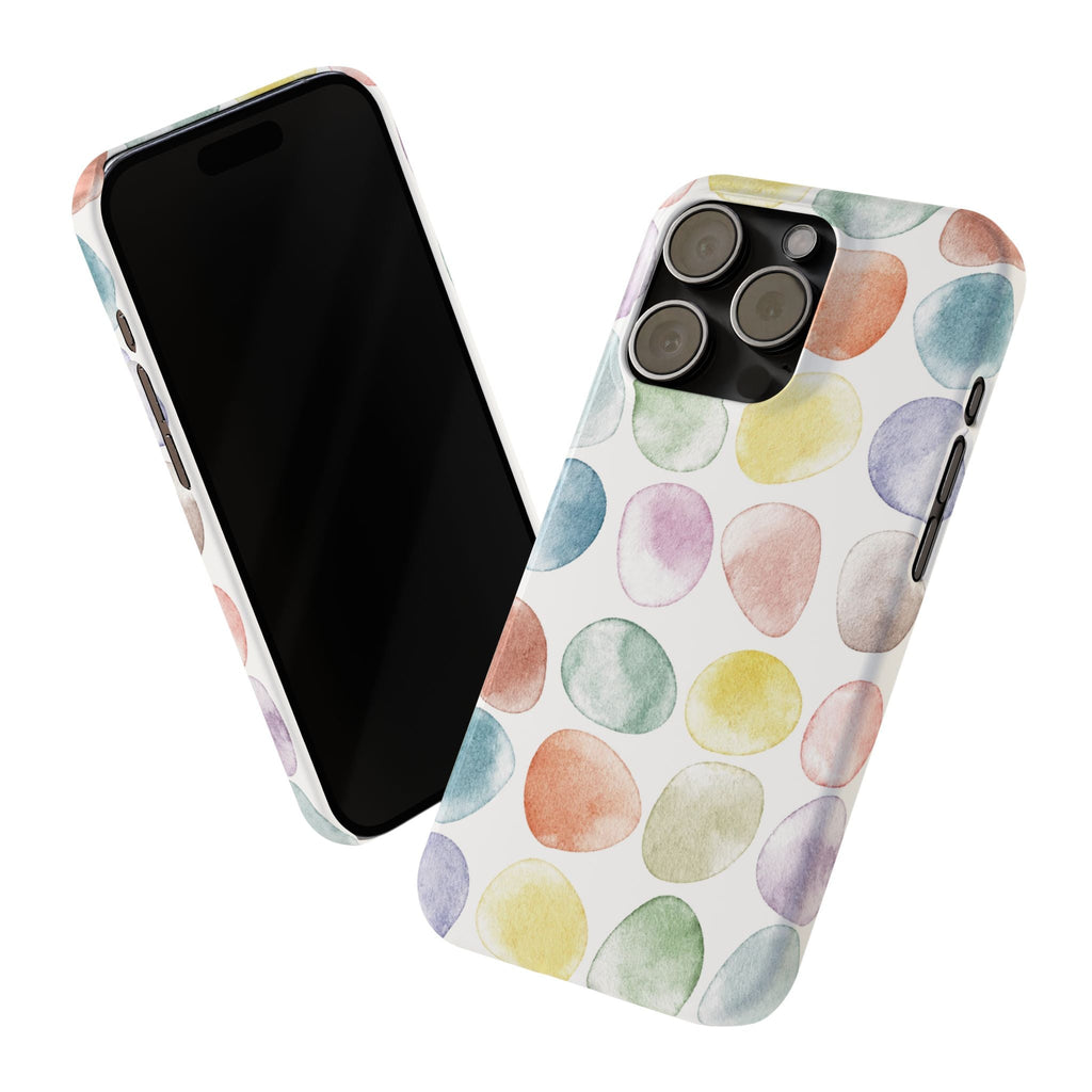 Colorful Watercolor Organic Circle iPhone 17 + many models Phone Cases