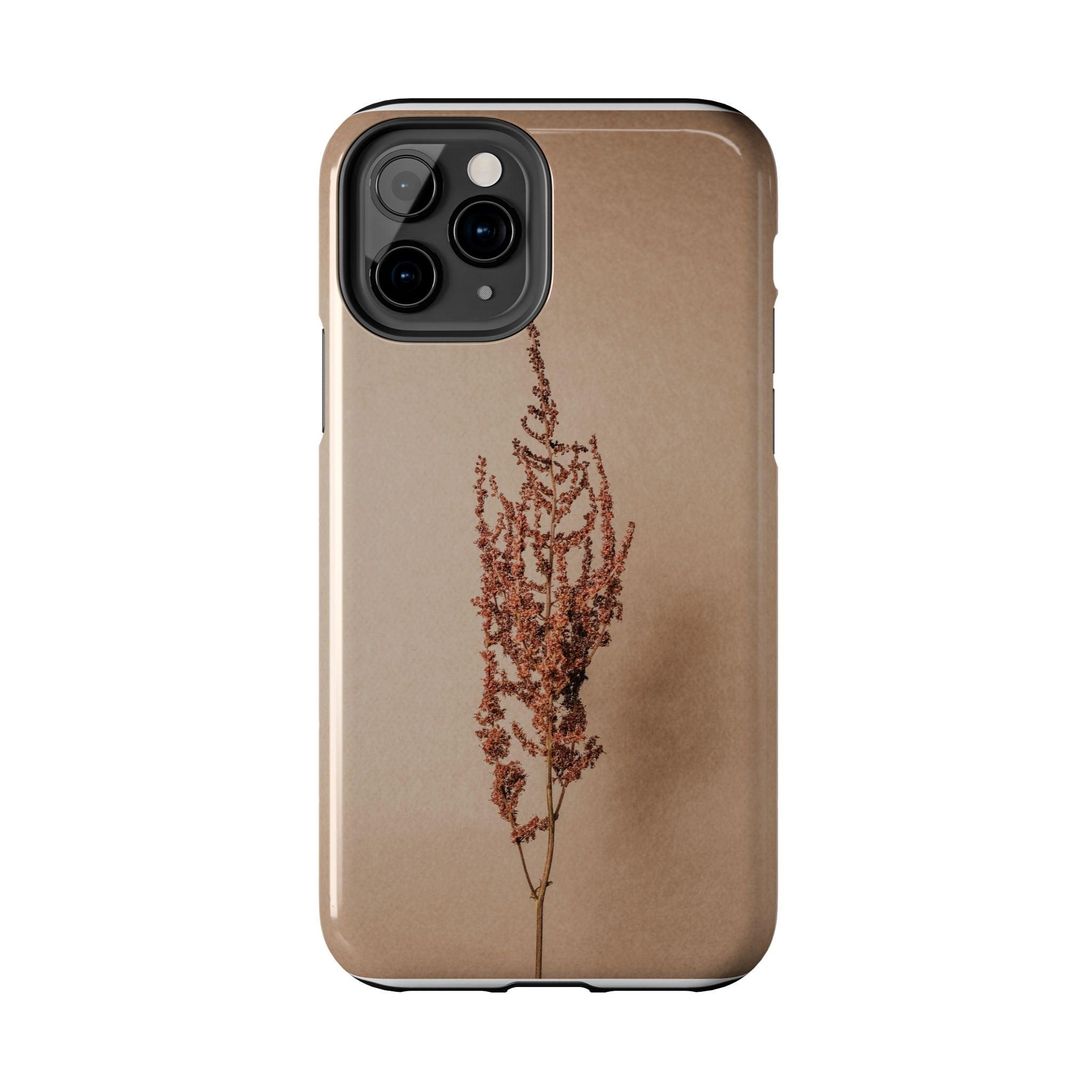 Brown Dry Leaf Tough Phone Cases