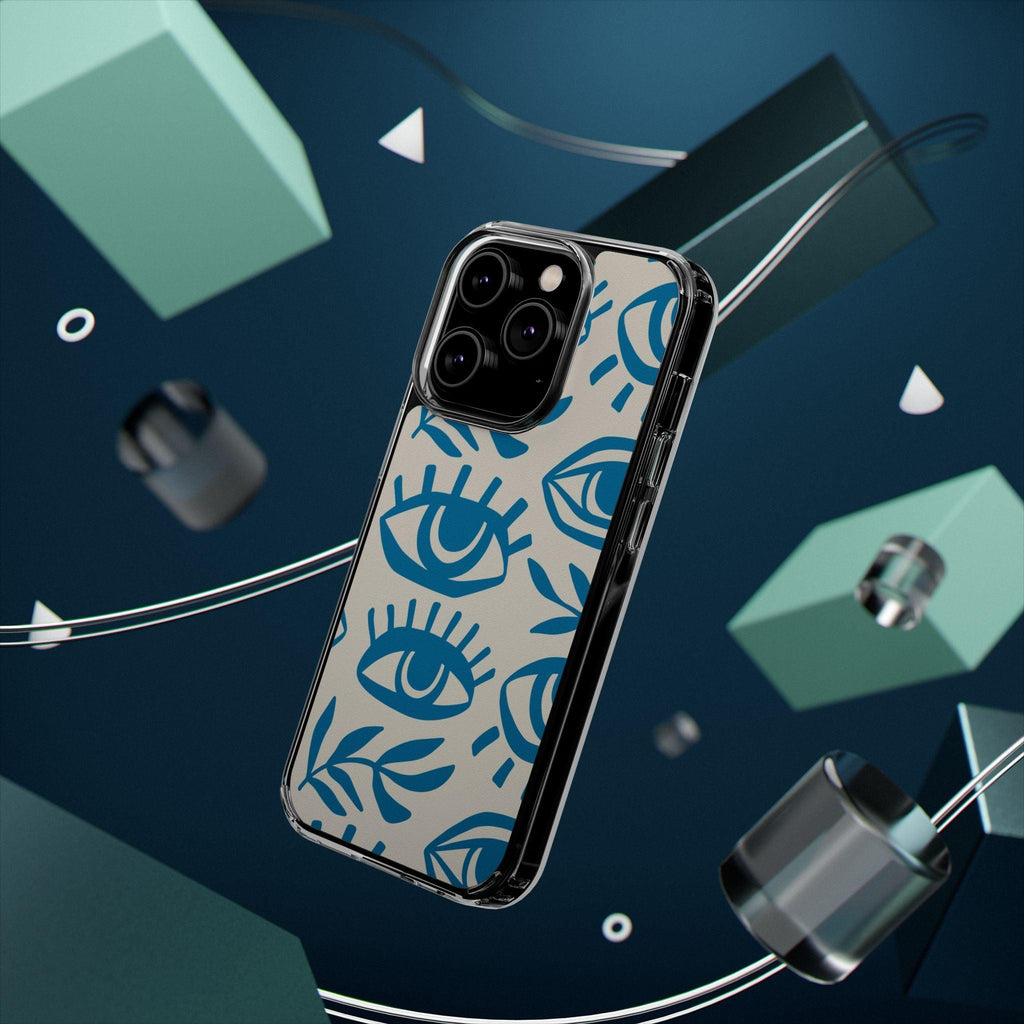 Eyes And Leaves  Pattern Clear Cases