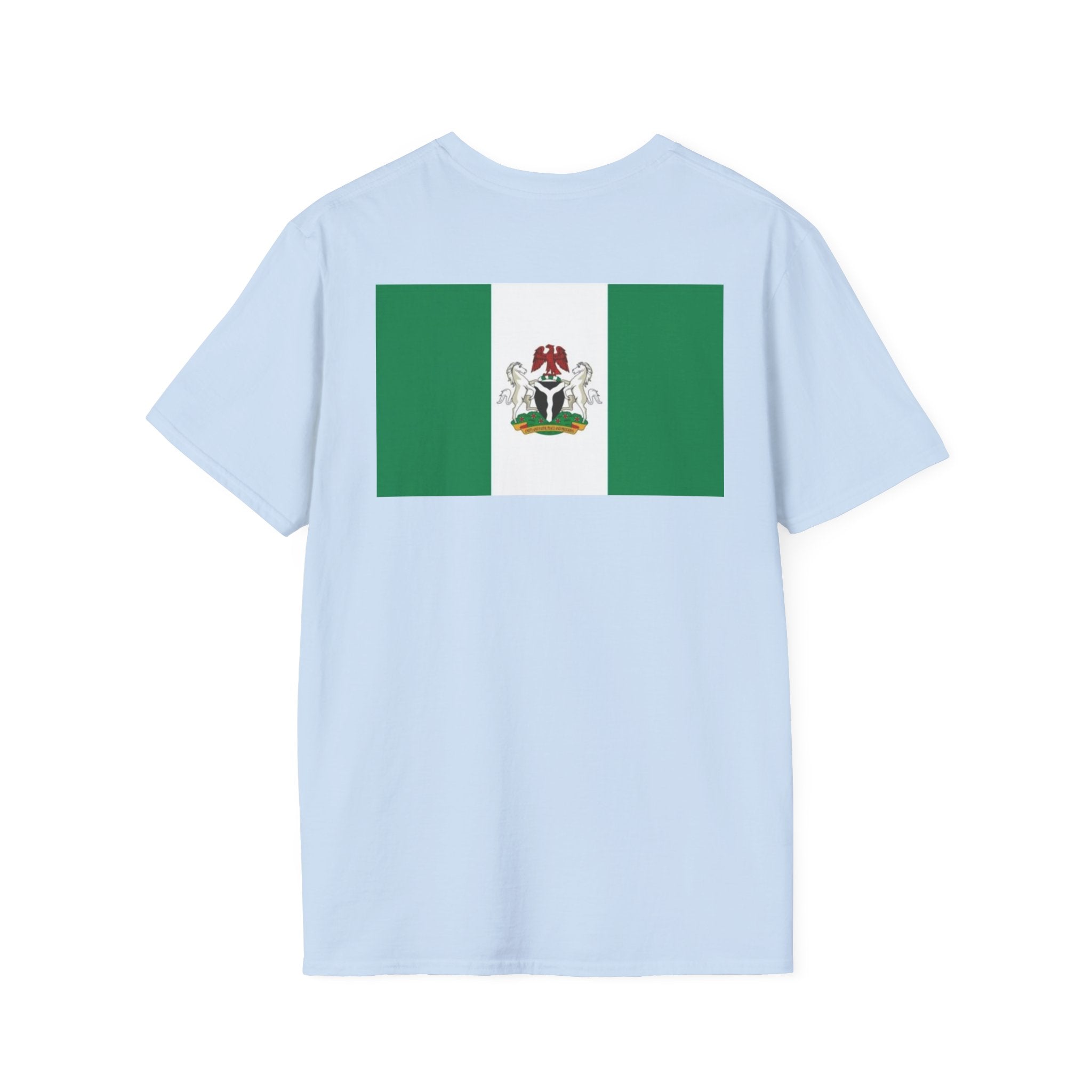 Nigeria Flag T-Shirt — Nigerian Crest Chest & Back Tee