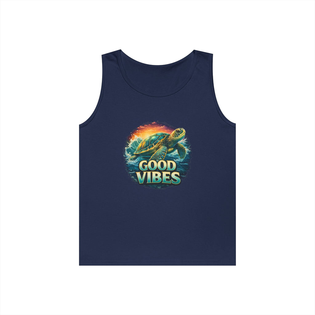 Good Vibes Turtle Tank — Surf-Inspired Beach Vacation Tank Top