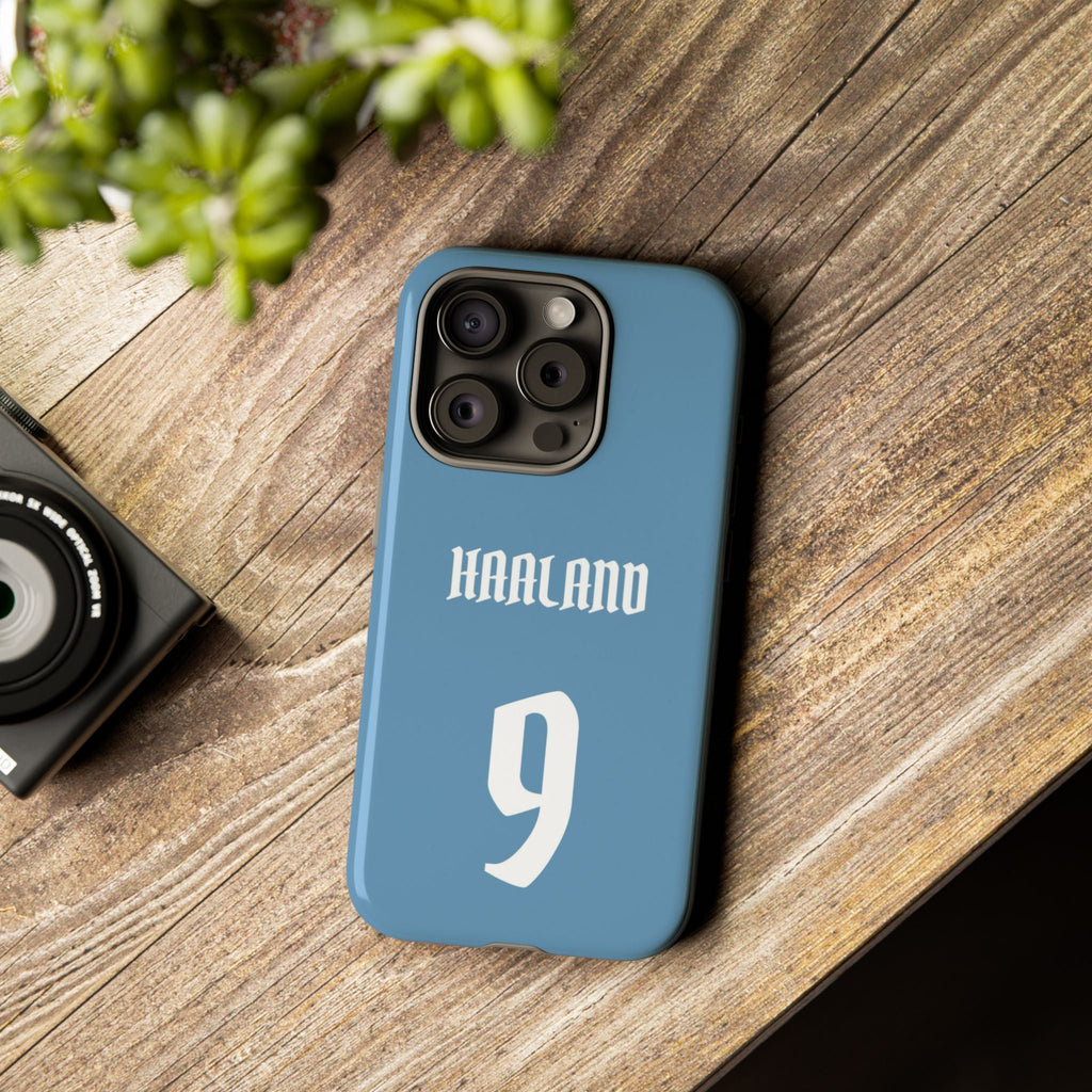 Erling Haaland PowerStrike – Rugged Dual-Layer Protection & Slim Profile | Compatible with iPhone 8 to 16 Pro Max & Samsung Galaxy S10 to S25 Ultra