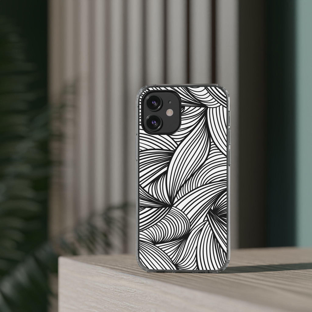 Black and White Illusion Clear Cases