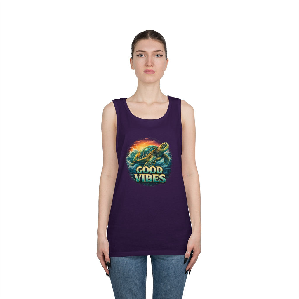 Good Vibes Turtle Tank — Surf-Inspired Beach Vacation Tank Top