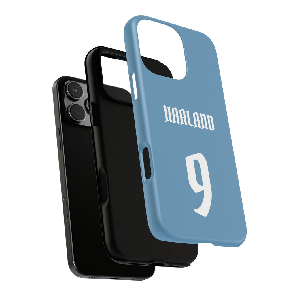 Erling Haaland PowerStrike – Rugged Dual-Layer Protection & Slim Profile | Compatible with iPhone 8 to 16 Pro Max & Samsung Galaxy S10 to S25 Ultra