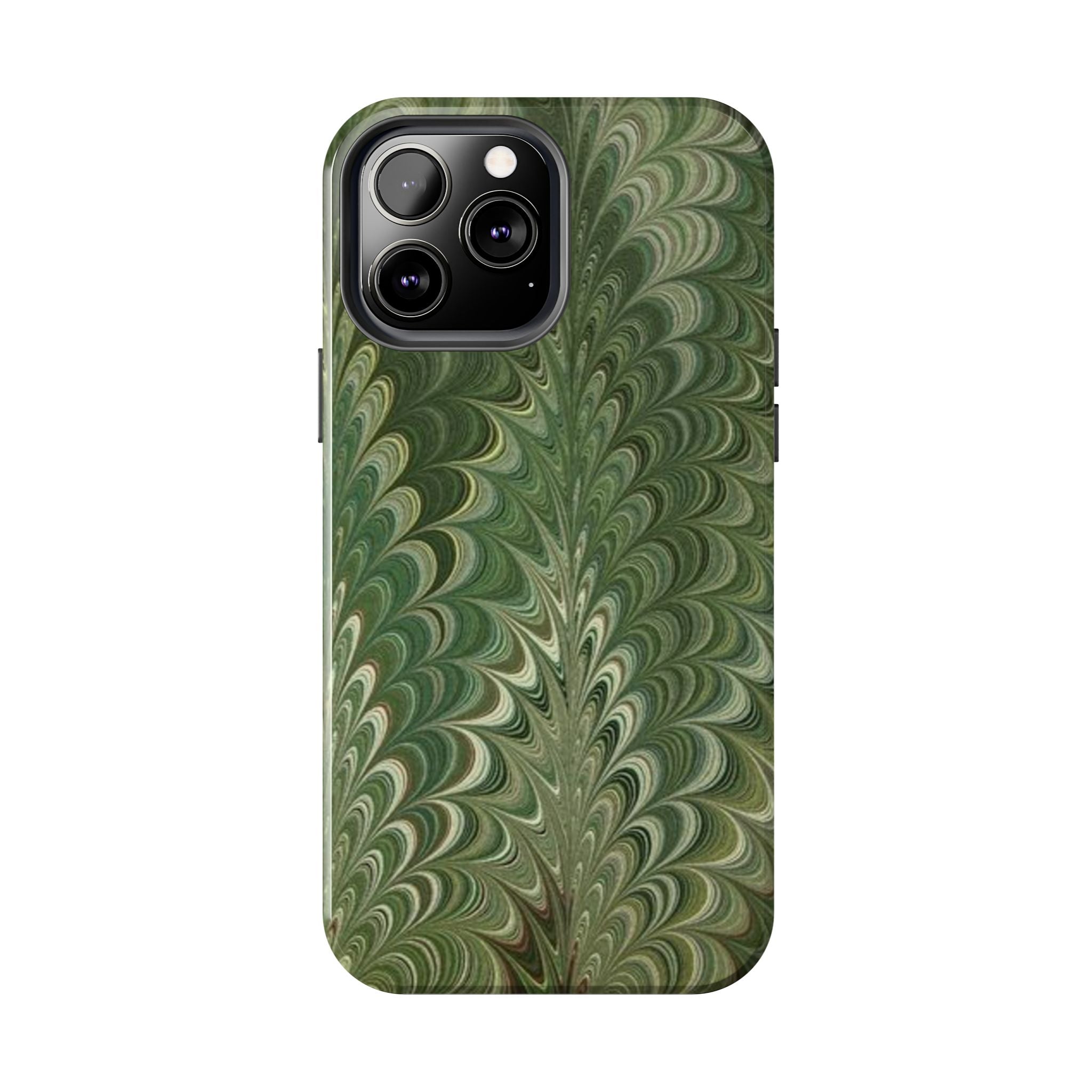 Deep Green Marble Italian Durable Phone Case