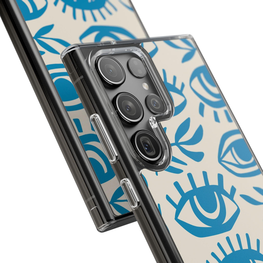 Eyes And Leaves  Pattern Clear Cases