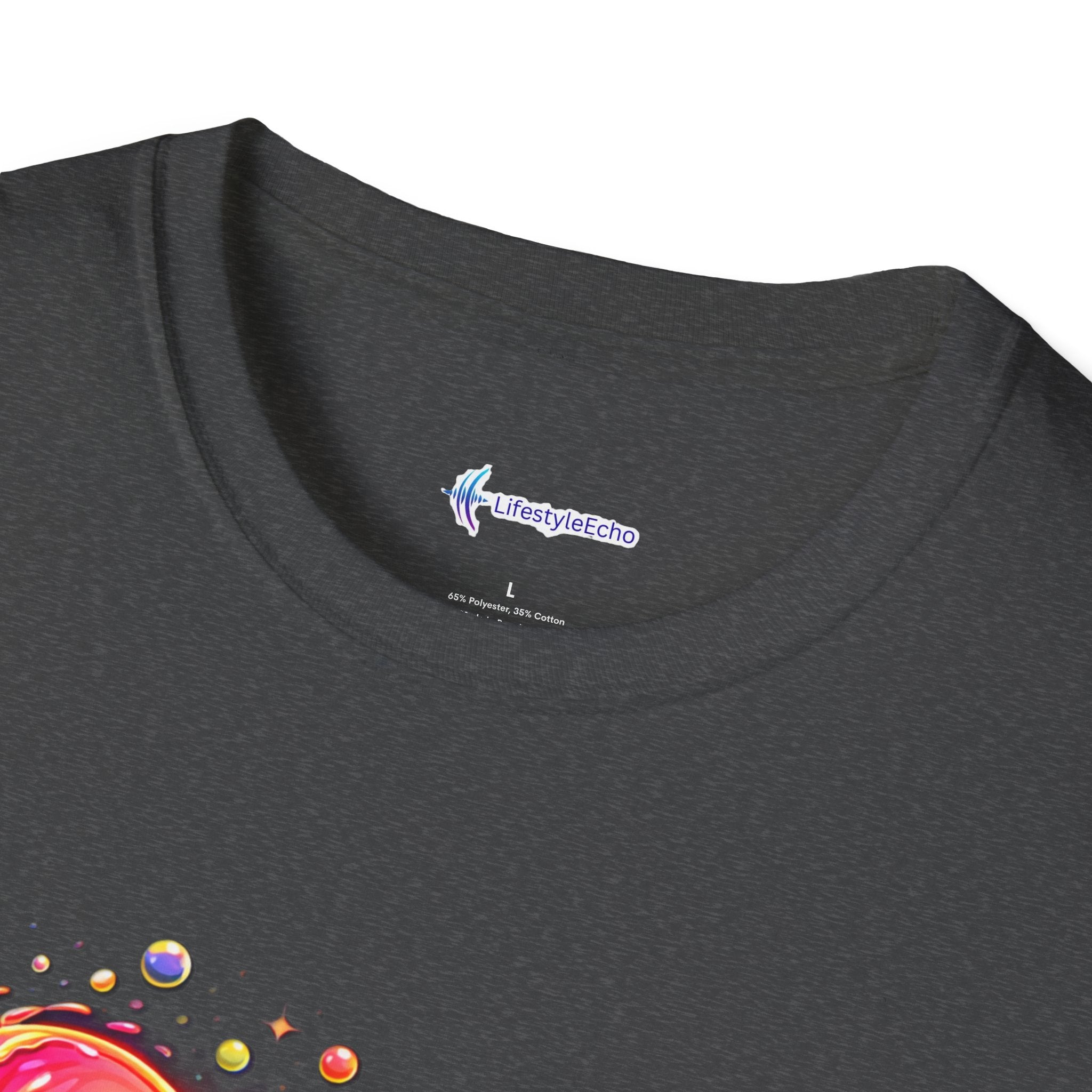 Melting Hearts Tee - Vibrant Double Heart Graphic T-Shirt