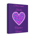 Copy of Personalized Neon Leopard Heart Canvas - Make it your own