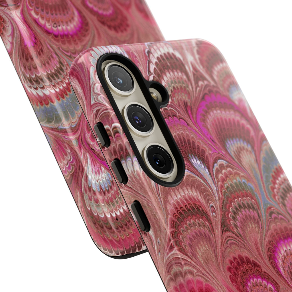 Shades of Pink Marbled Phone Case —  Dual Layer - Tough Protective Phone Cover