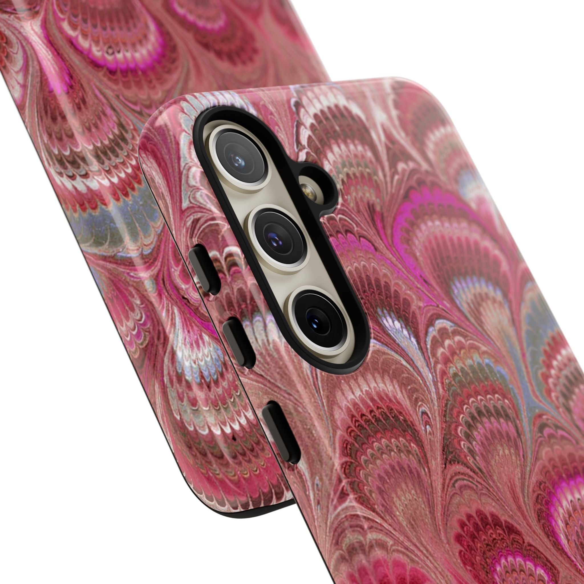 Shades of Pink Marbled Phone Case —  Dual Layer - Tough Protective Phone Cover