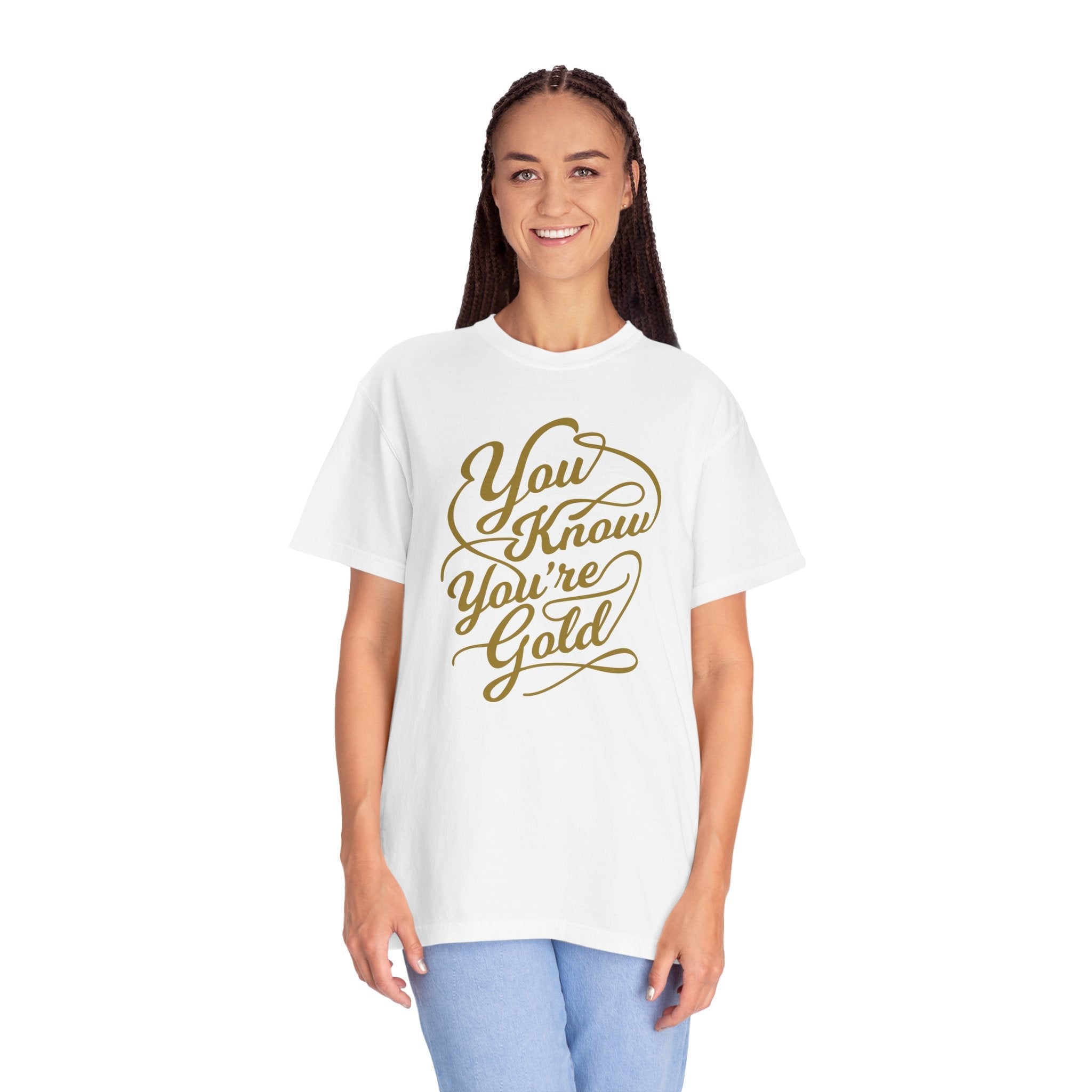 Comfort Colors Garment Dyed Unisex Shirt - Golden Vibes - DipaliZ