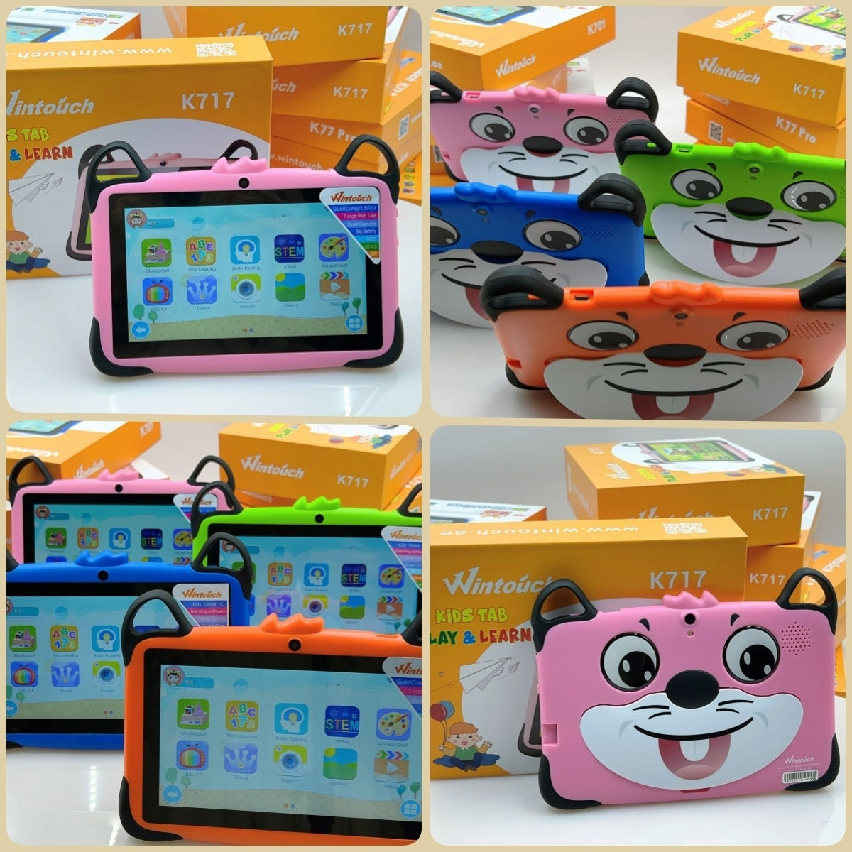 Cross-border E-commerce Wholesale Android 7-inch Wifi Smart Learning Machine Tutor Machine OEM Children's Tablet Computer