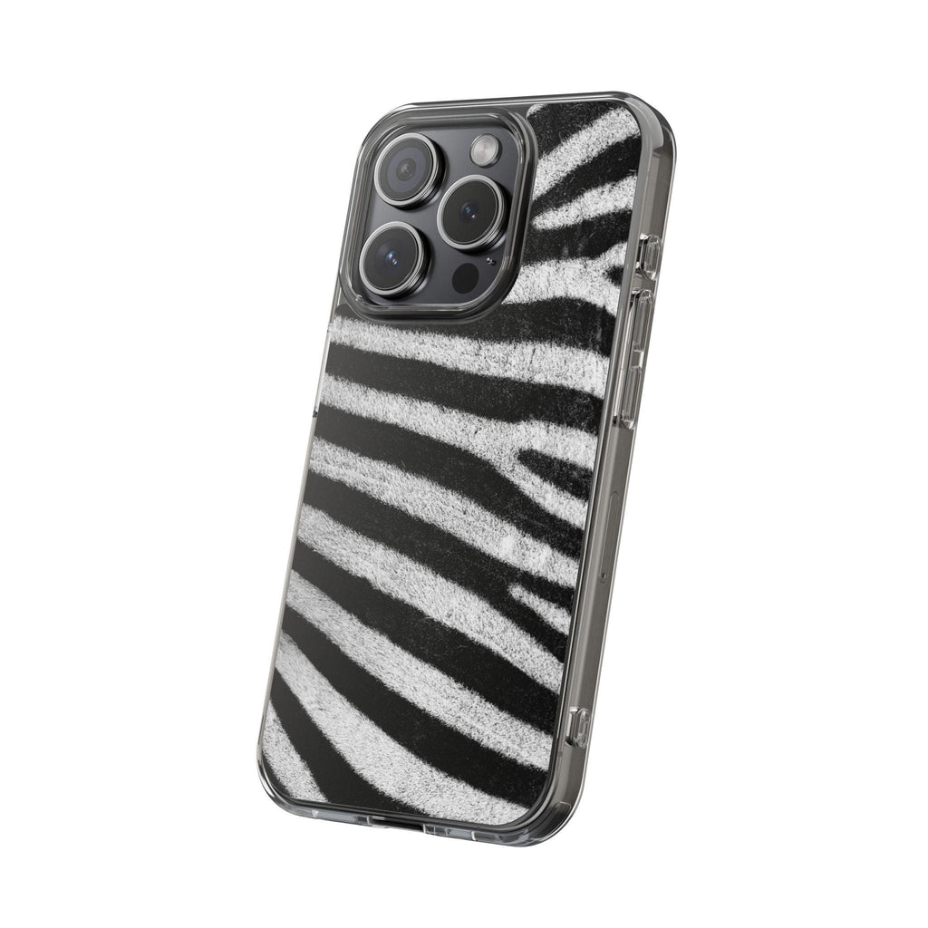 Clear Cases Black and White Zebra Stripes