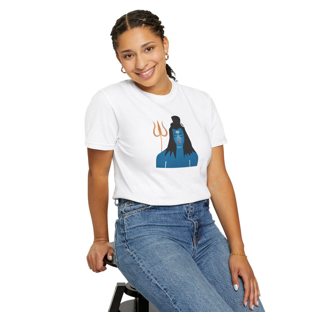 Lord Shiva Cotton T-Shirt - Garment Dyed Comfort Tee - DipaliZ