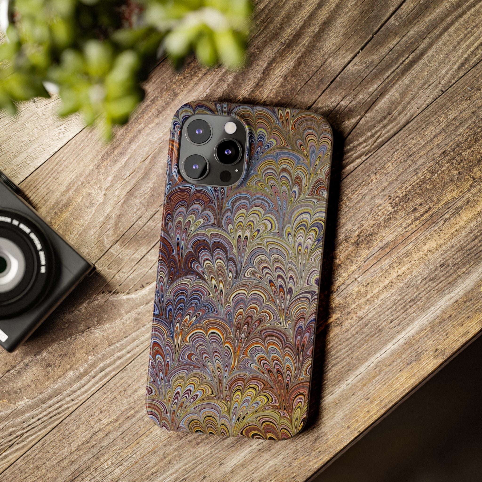 Italian Marbled Design, Multi-Colored Pallet, Slim Phone Cases, Case-Mate