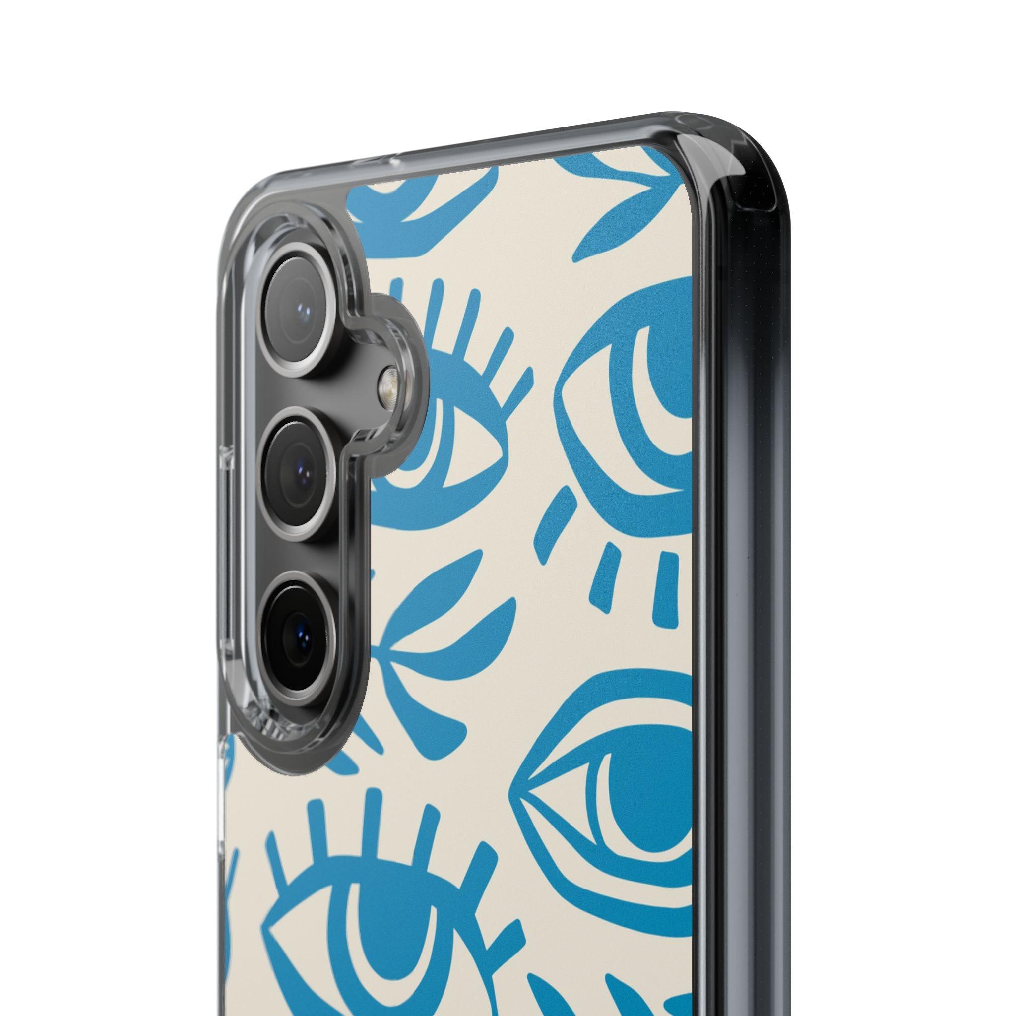 Eyes And Leaves  Pattern Clear Cases