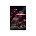Gloss Poster — Midnight Mushroom Fantasy Art Print