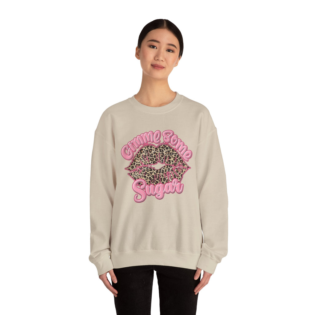Gimme Some Sugar Leopard Lips Crewneck Sweatshirt