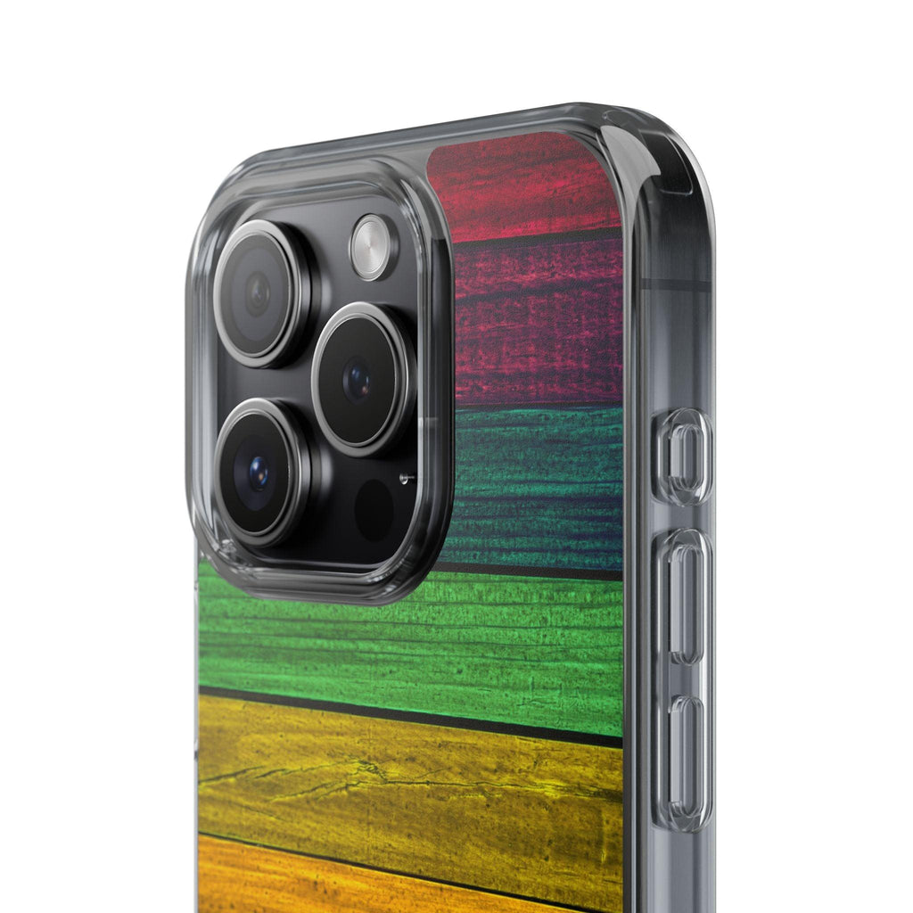 Rainbow On Woods Clear Cases