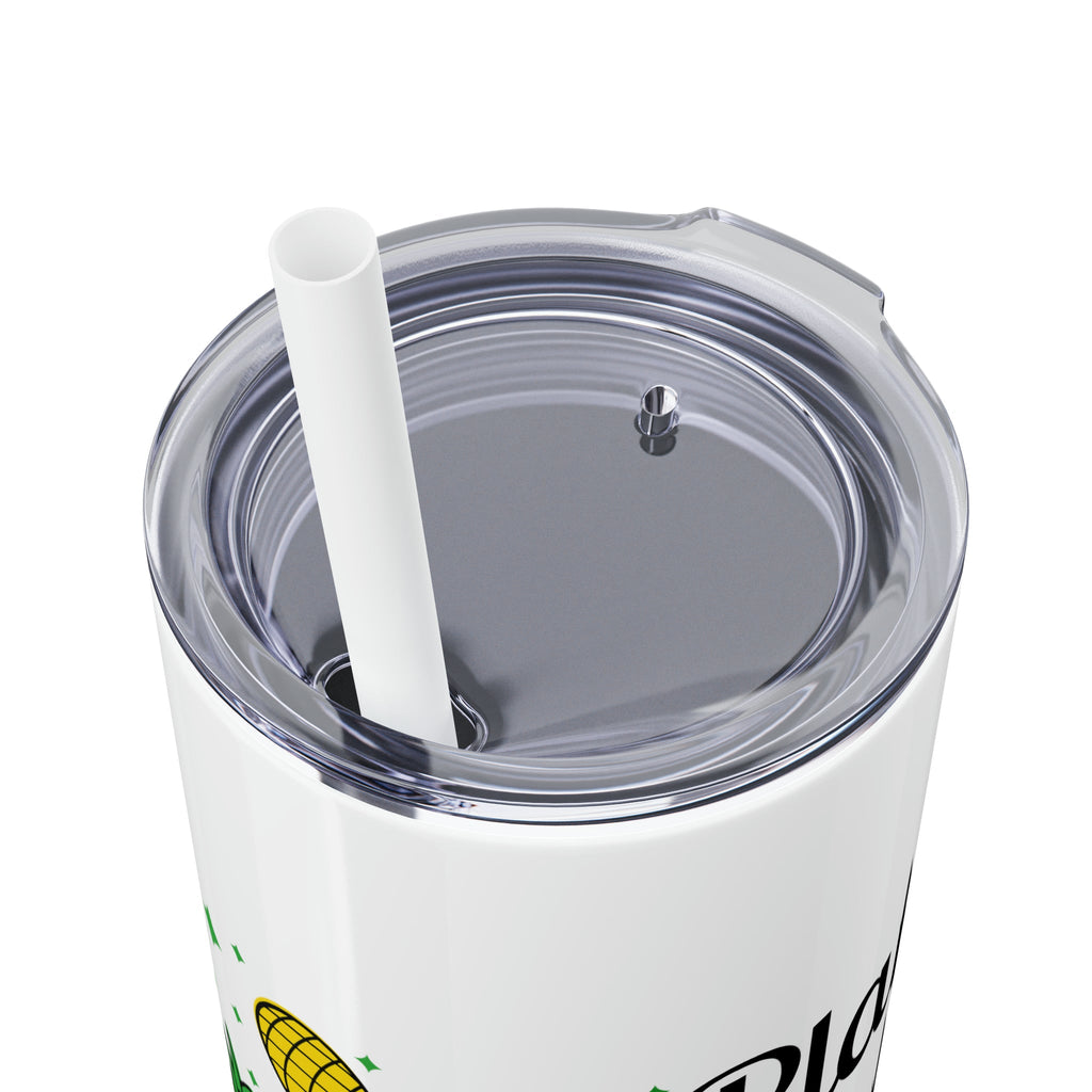 Plays Well With Others Skinny Tumbler with Straw, 20oz