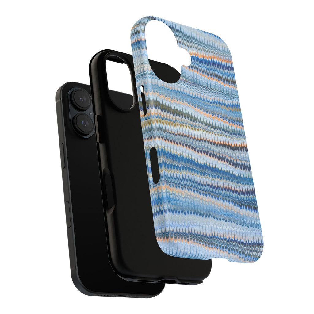 Blue Marbled Phone Cases iPhone 16 + Samsung + Apple + Google