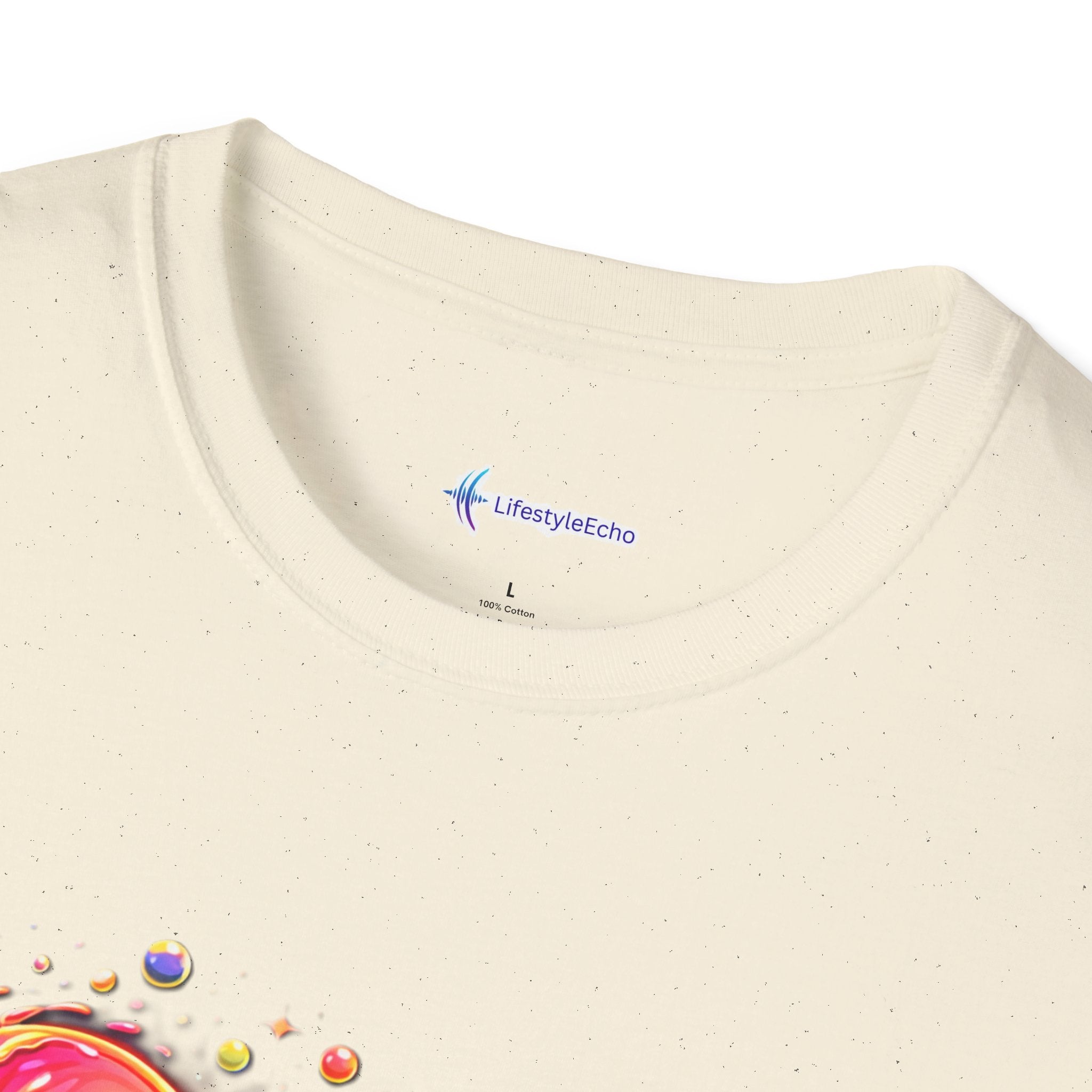 Melting Hearts Tee - Vibrant Double Heart Graphic T-Shirt