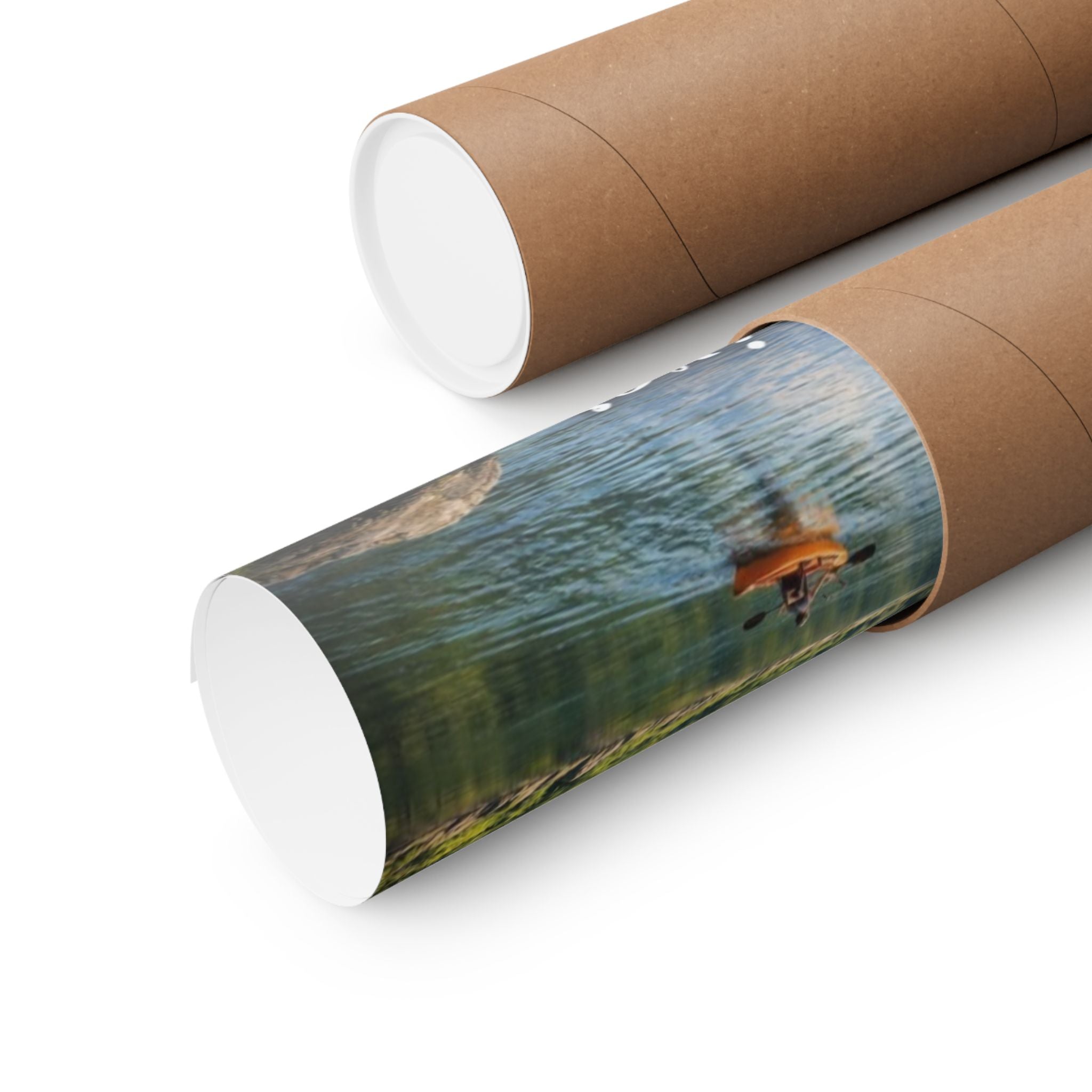 Matte Poster — "Life Is Better at the River" Scenic Lake Wall Art