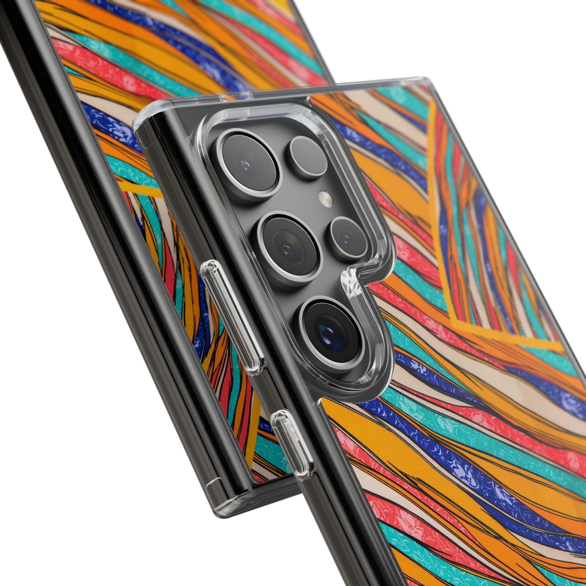 Clear Cases Stripes of  Powerful Colors