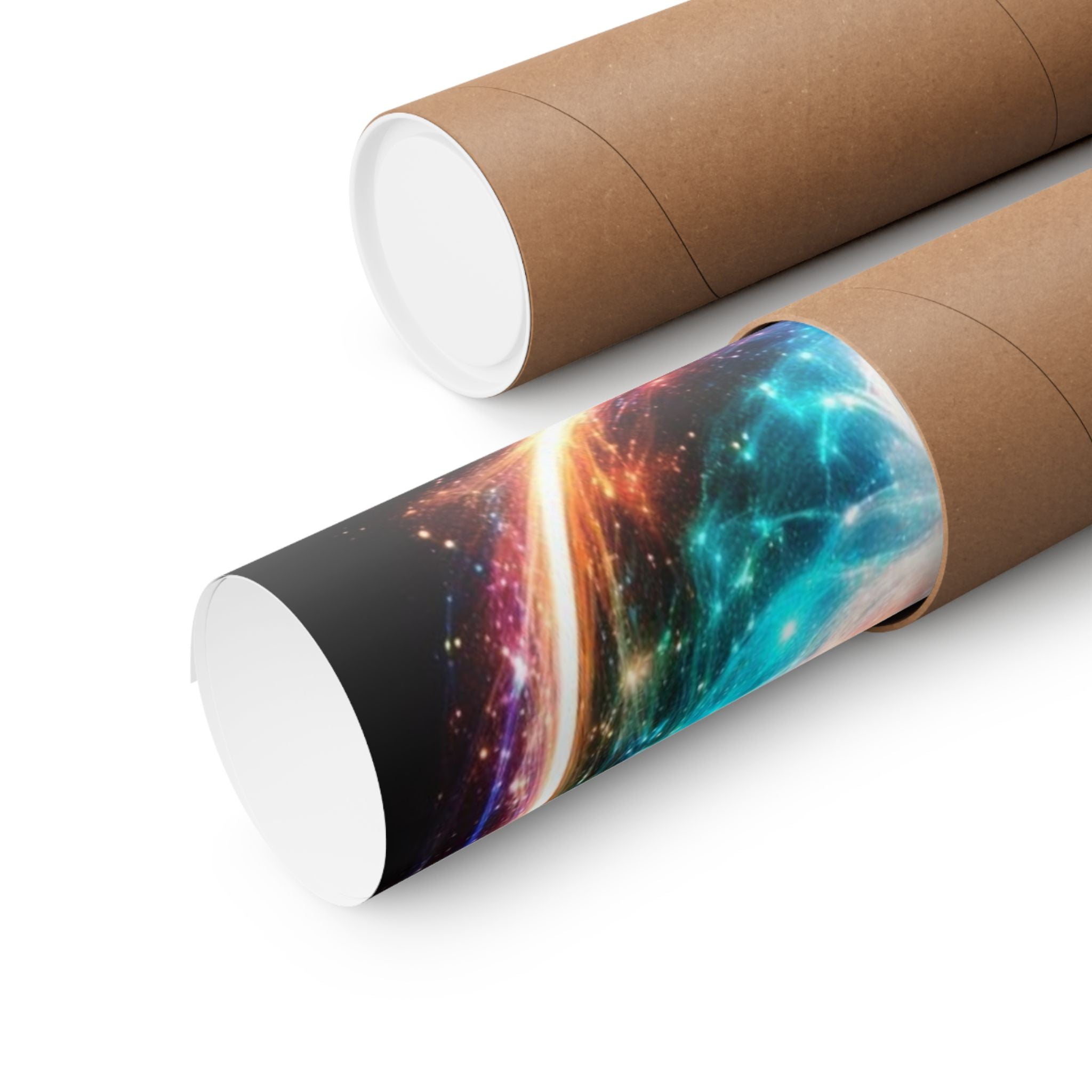 Yin Yang Cosmic Poster — Matte Spiritual Wall Art