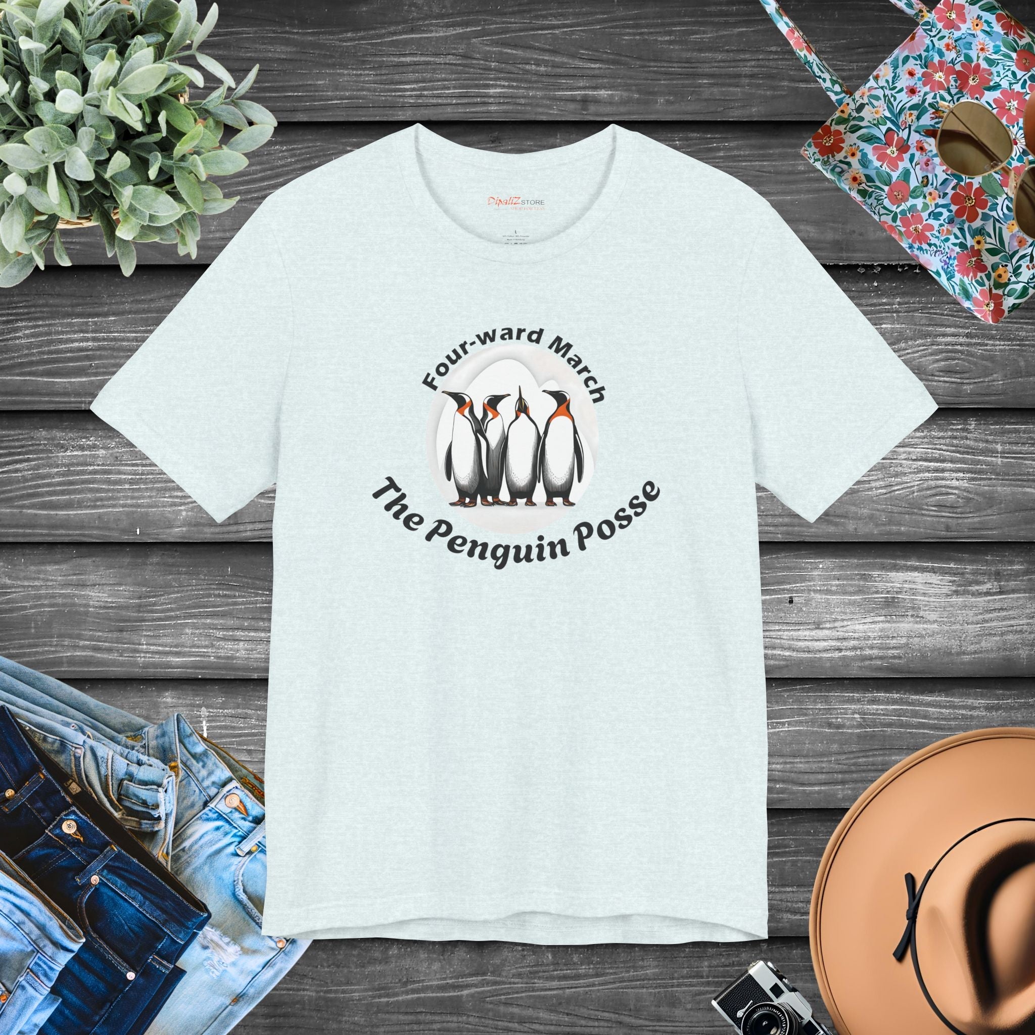 Penguins Unisex Jersey Short Sleeve Tee - Music Lovers - DipaliZ