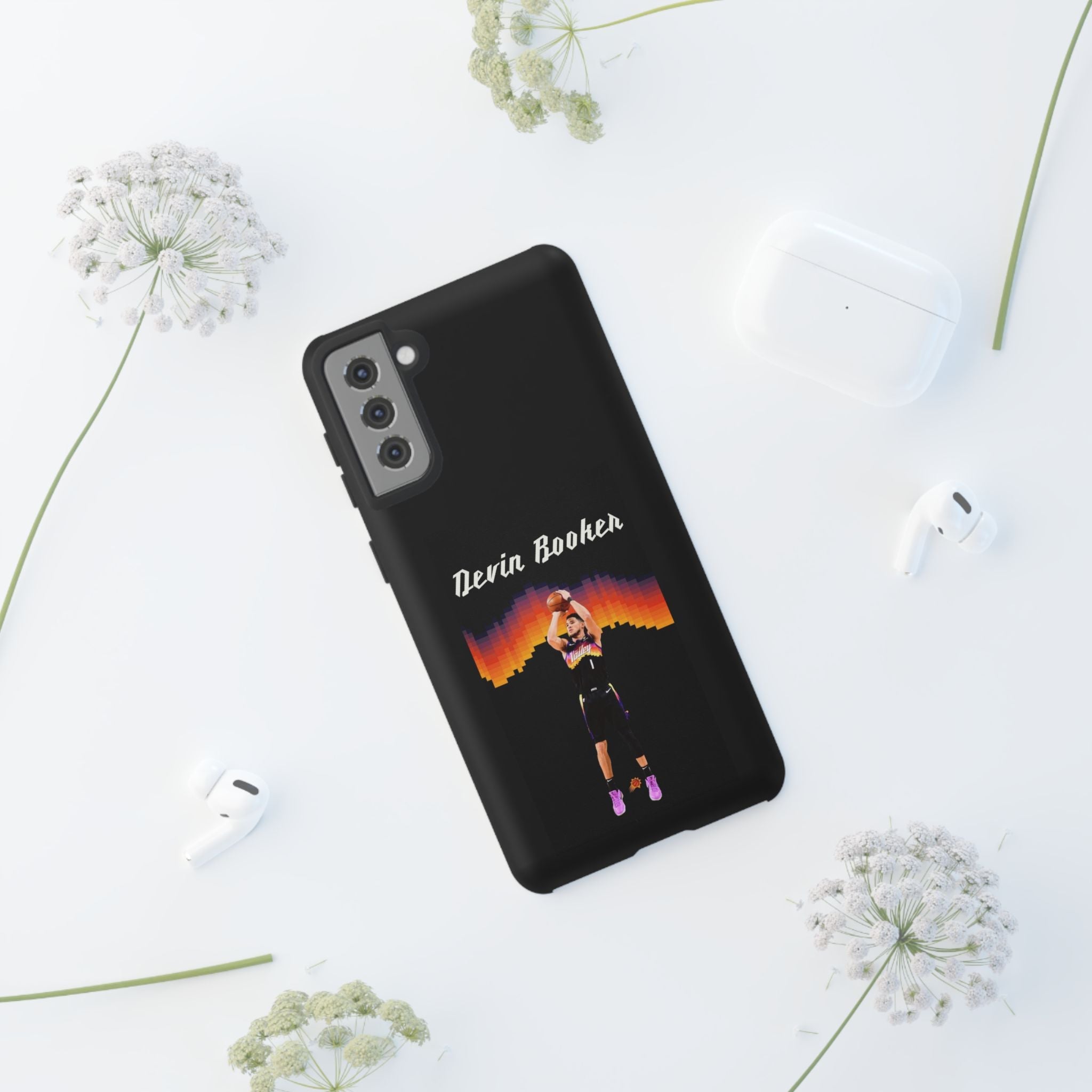 Devin Booker Precision Blaze Series – Dual-Layer ShockGuard Protection | Fits iPhone 8–16 Pro Max & Samsung Galaxy S10–S25 Ultra