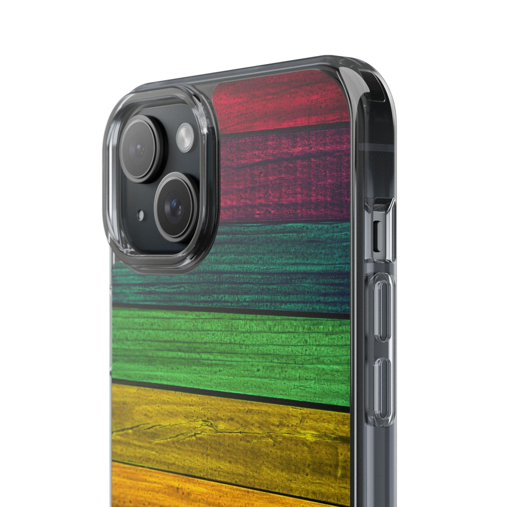 Rainbow On Woods Clear Cases
