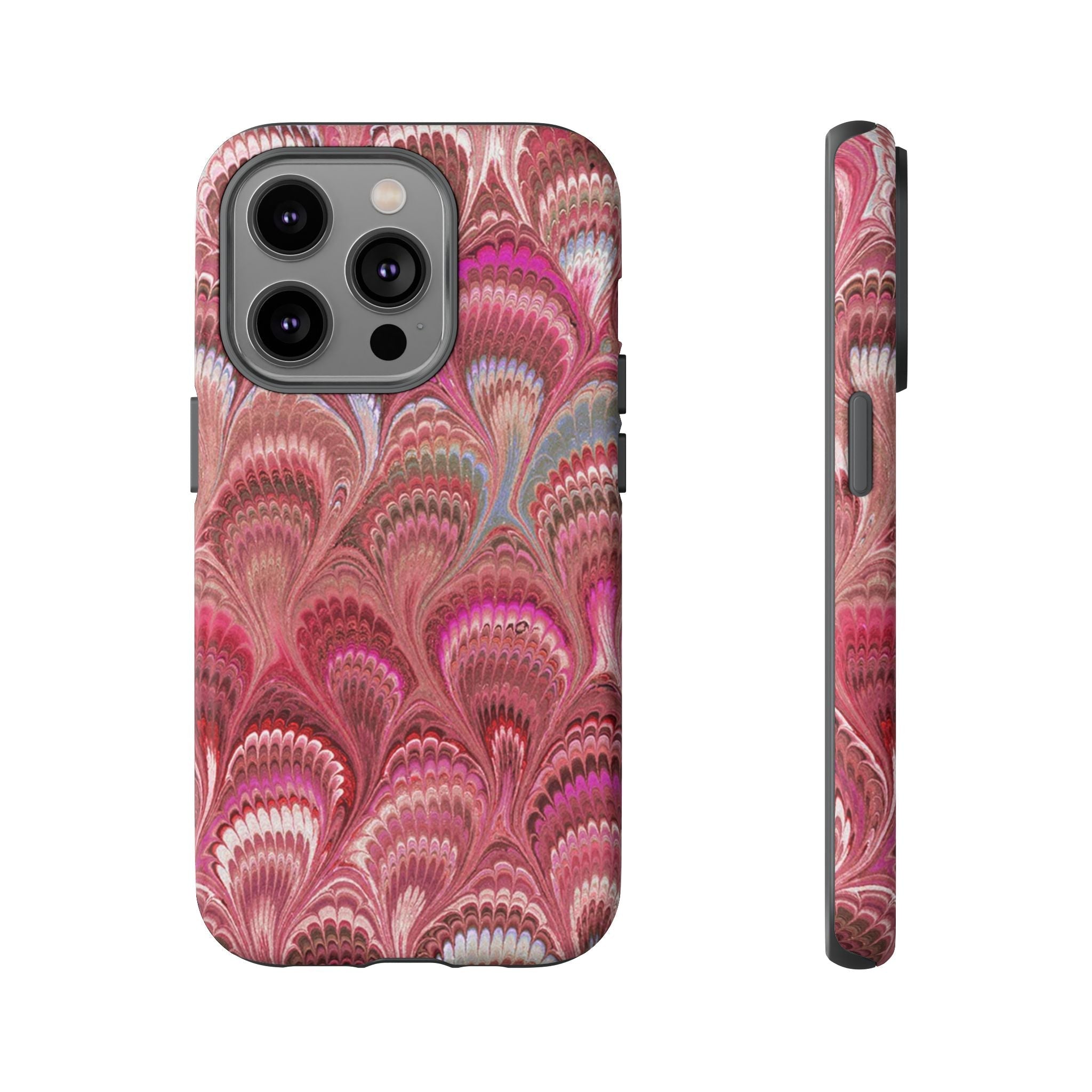 Shades of Pink Marbled Phone Case —  Dual Layer - Tough Protective Phone Cover