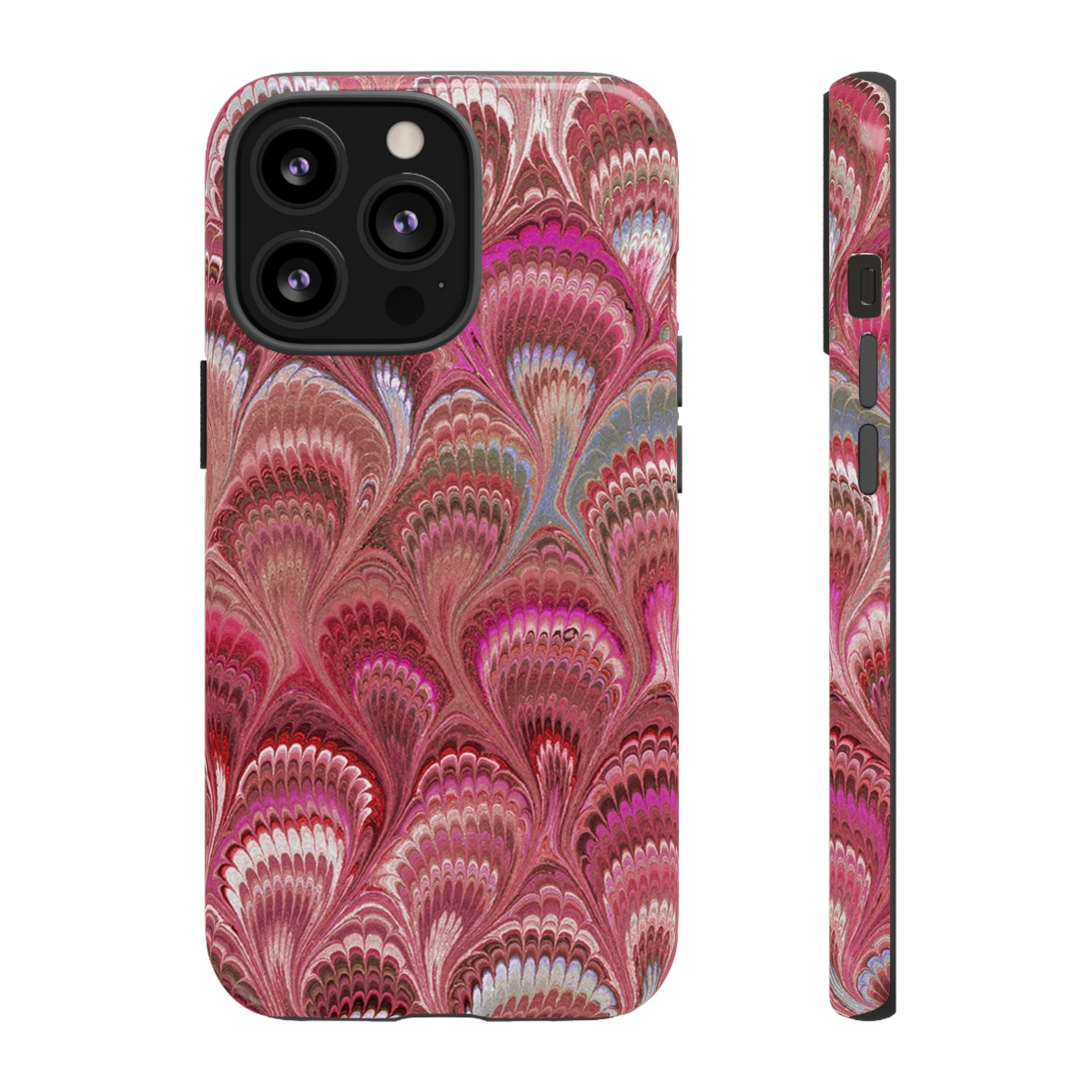 Shades of Pink Marbled Phone Case —  Dual Layer - Tough Protective Phone Cover
