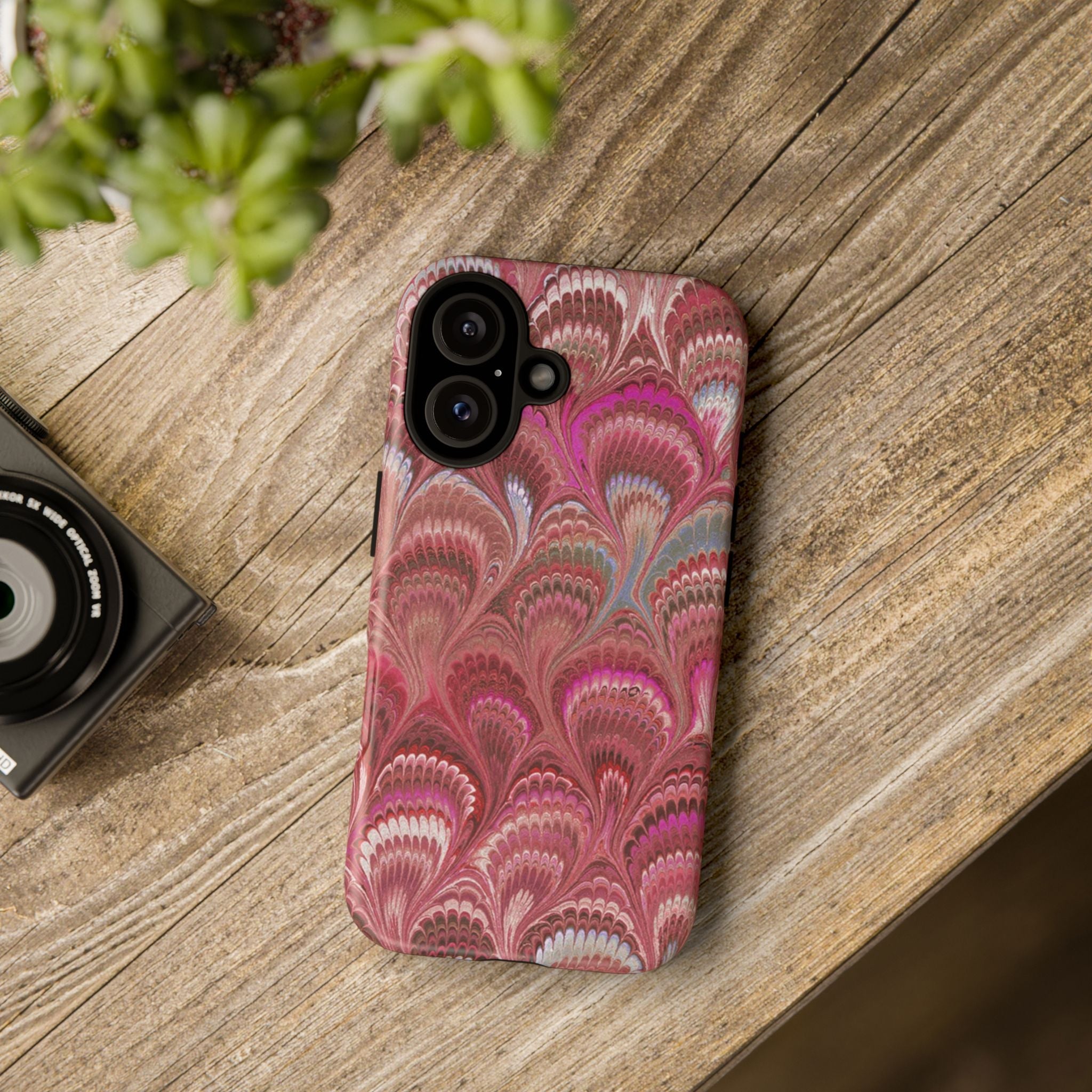 Shades of Pink Marbled Phone Case —  Dual Layer - Tough Protective Phone Cover
