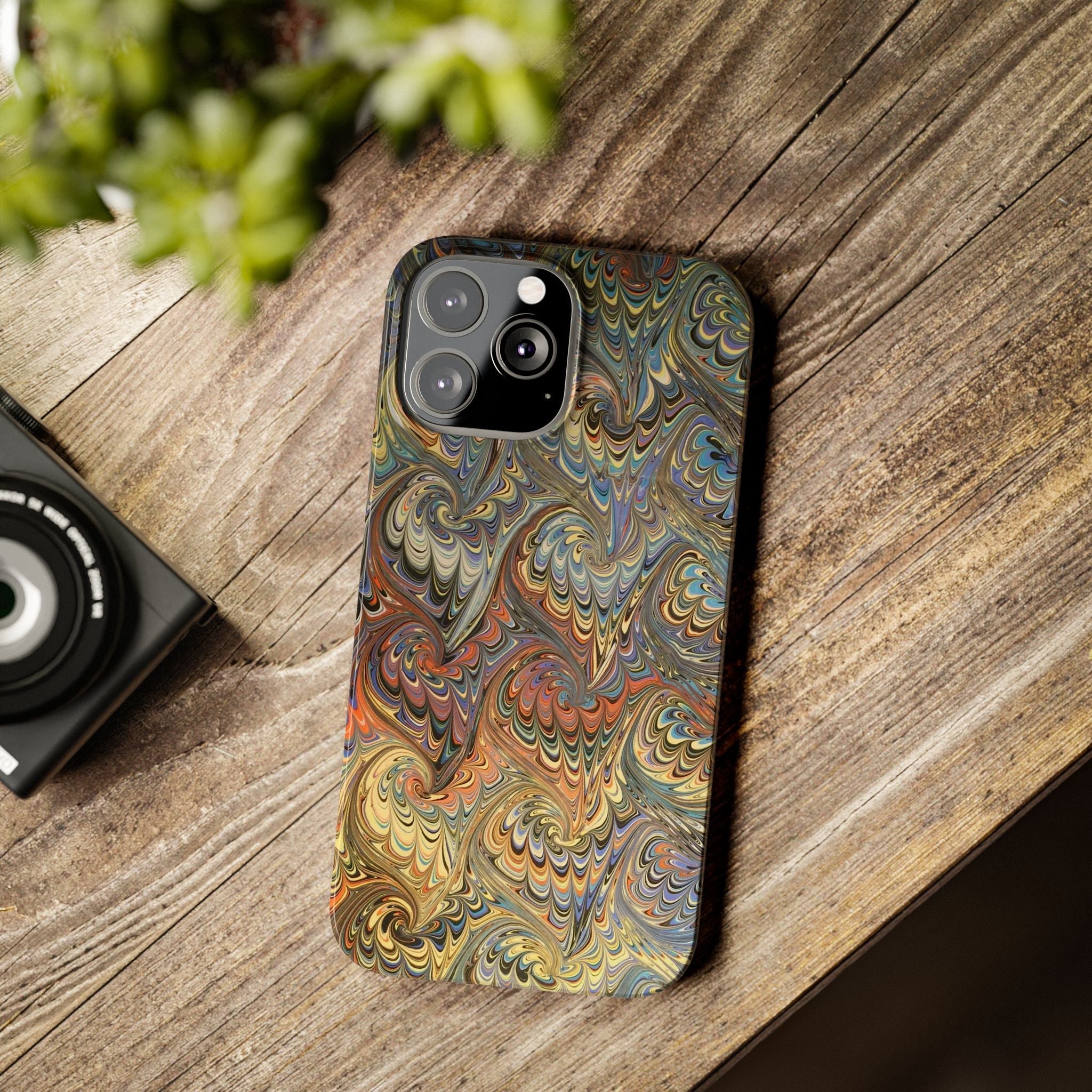 Golden Fall Colors Italian Traditional Marble Design