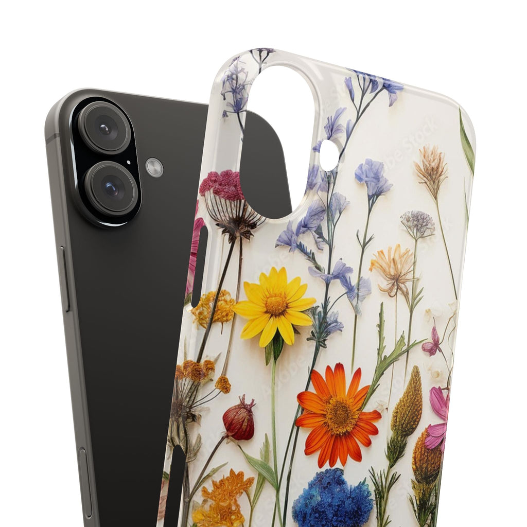Floral Phone Cases, Pressed Flowers Design, iPhone 17 Case, Botanical Phone Accessories