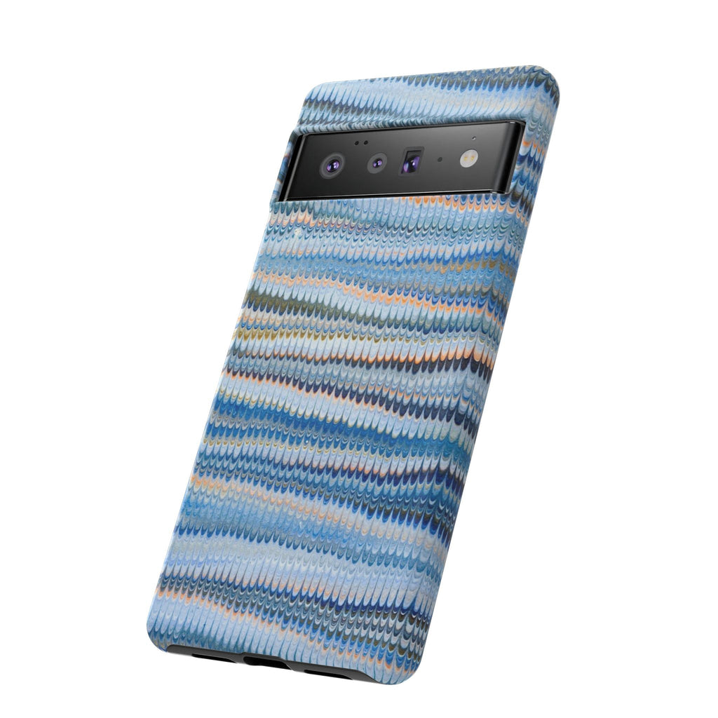 Blue Marbled Phone Cases iPhone 16 + Samsung + Apple + Google