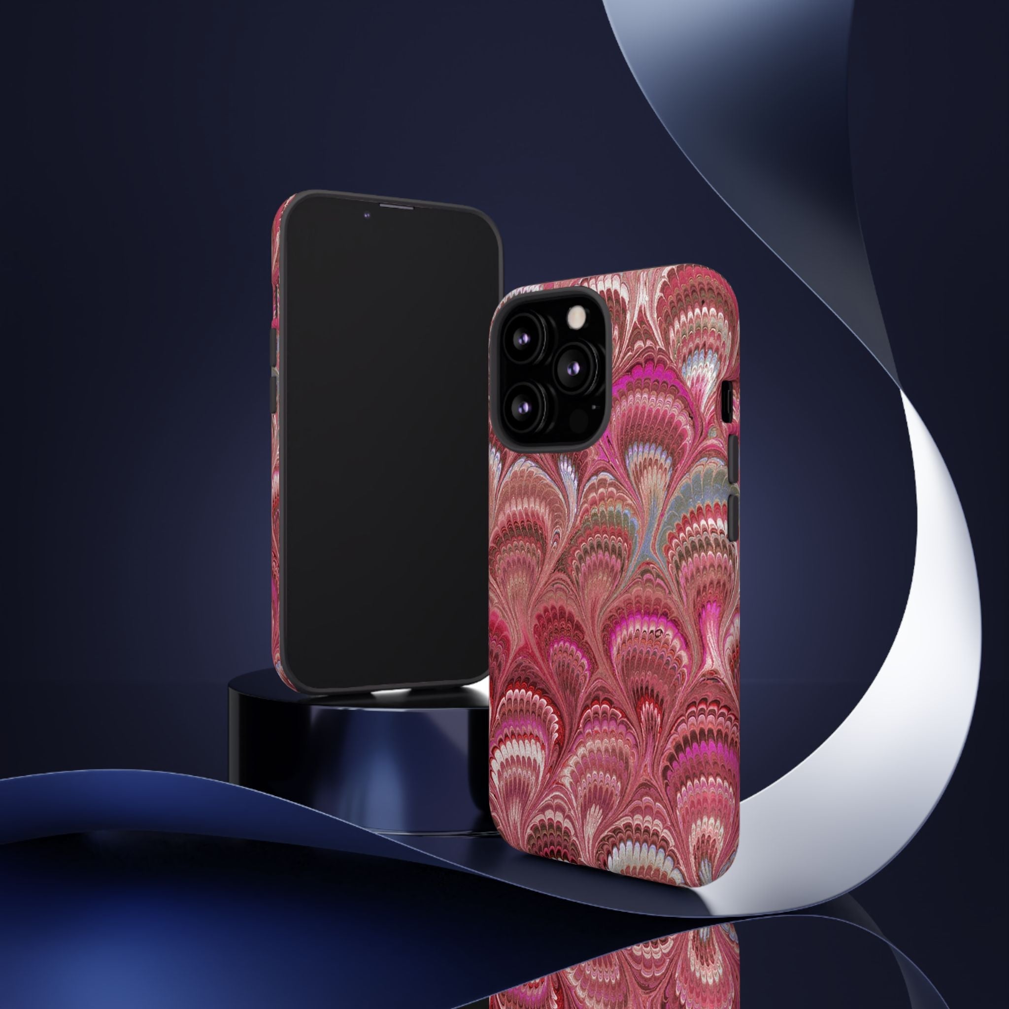 Shades of Pink Marbled Phone Case —  Dual Layer - Tough Protective Phone Cover